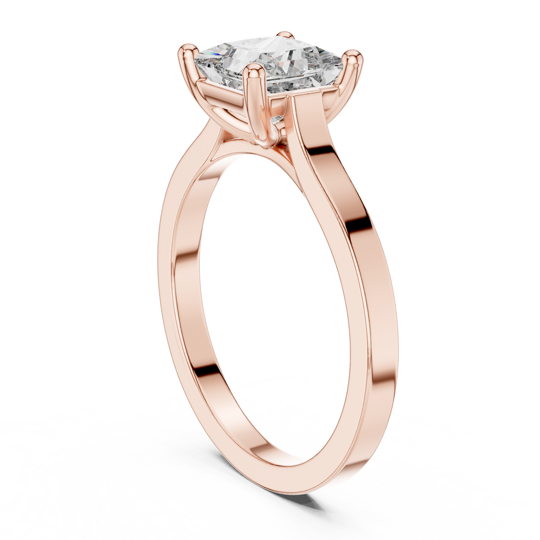 Daily Ware Solitaire 1 Ct Princess Cut Wedding Ring