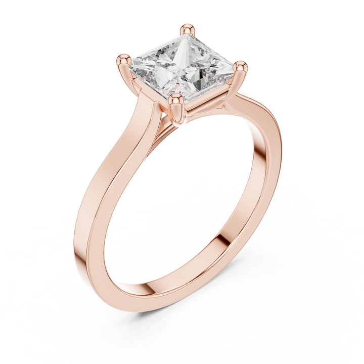 Daily Ware Solitaire 1 Ct Princess Cut Wedding Ring