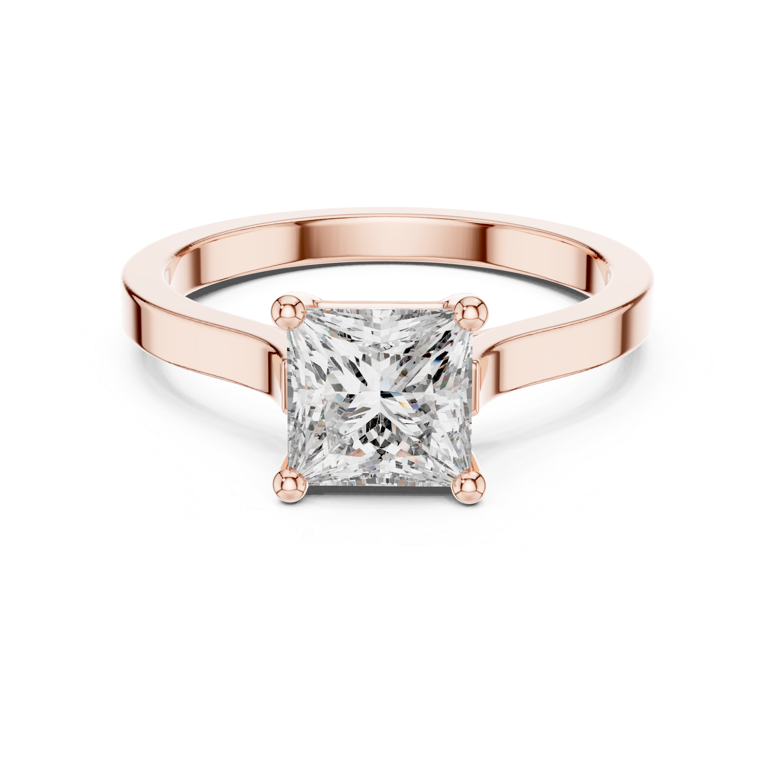 Daily Ware Solitaire 1 Ct Princess Cut Wedding Ring