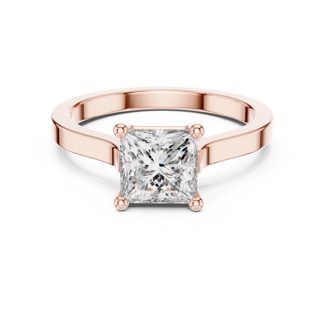 Daily Ware Solitaire 1 Ct Princess Cut Wedding Ring