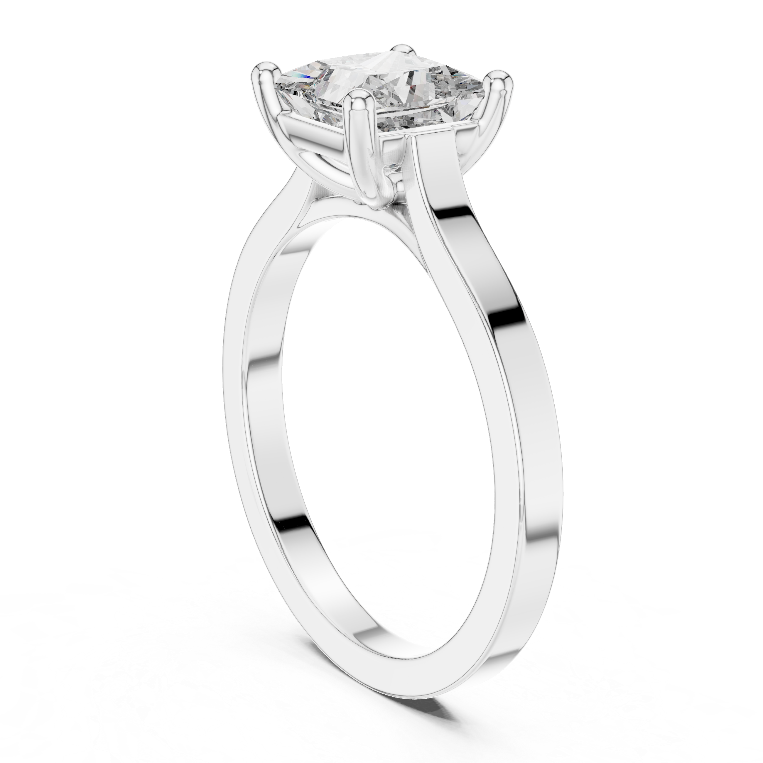 Daily Ware Solitaire 1 Ct Princess Cut Wedding Ring