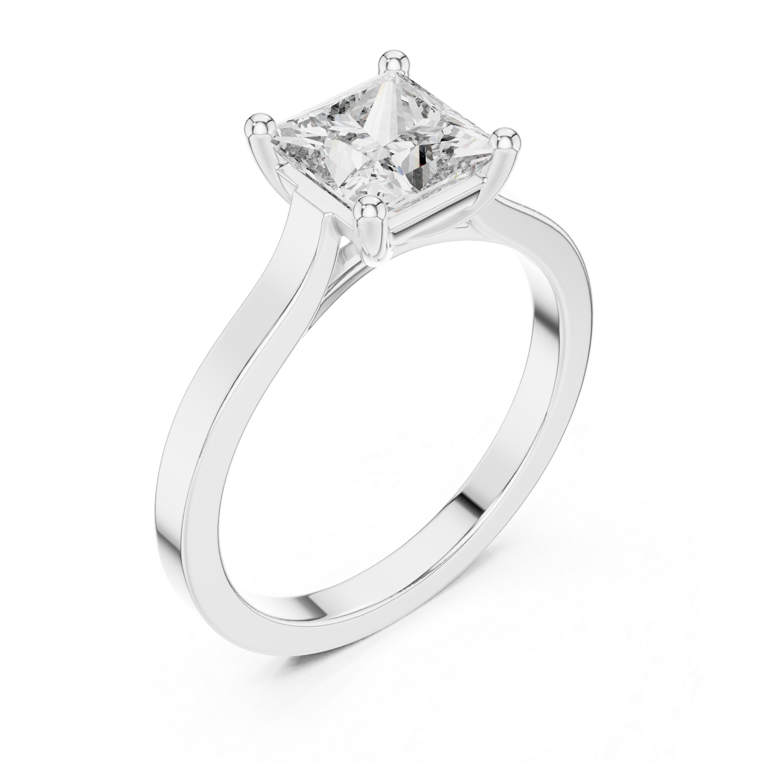 Daily Ware Solitaire 1 Ct Princess Cut Wedding Ring