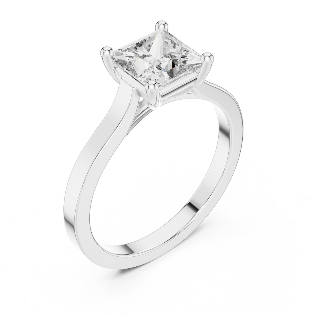 Daily Ware Solitaire 1 Ct Princess Cut Wedding Ring