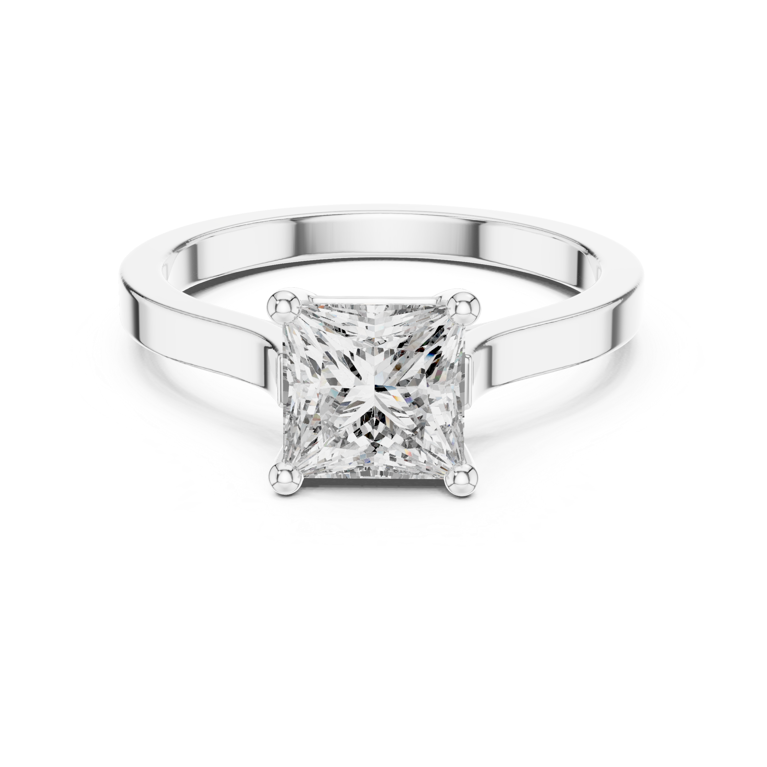 Daily Ware Solitaire 1 Ct Princess Cut Wedding Ring