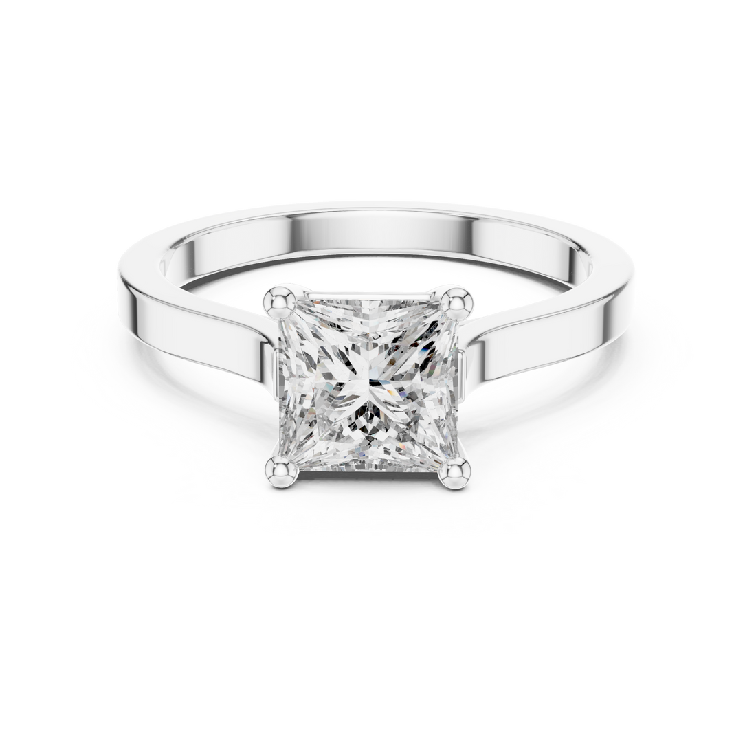 Daily Ware Solitaire 1 Ct Princess Cut Wedding Ring