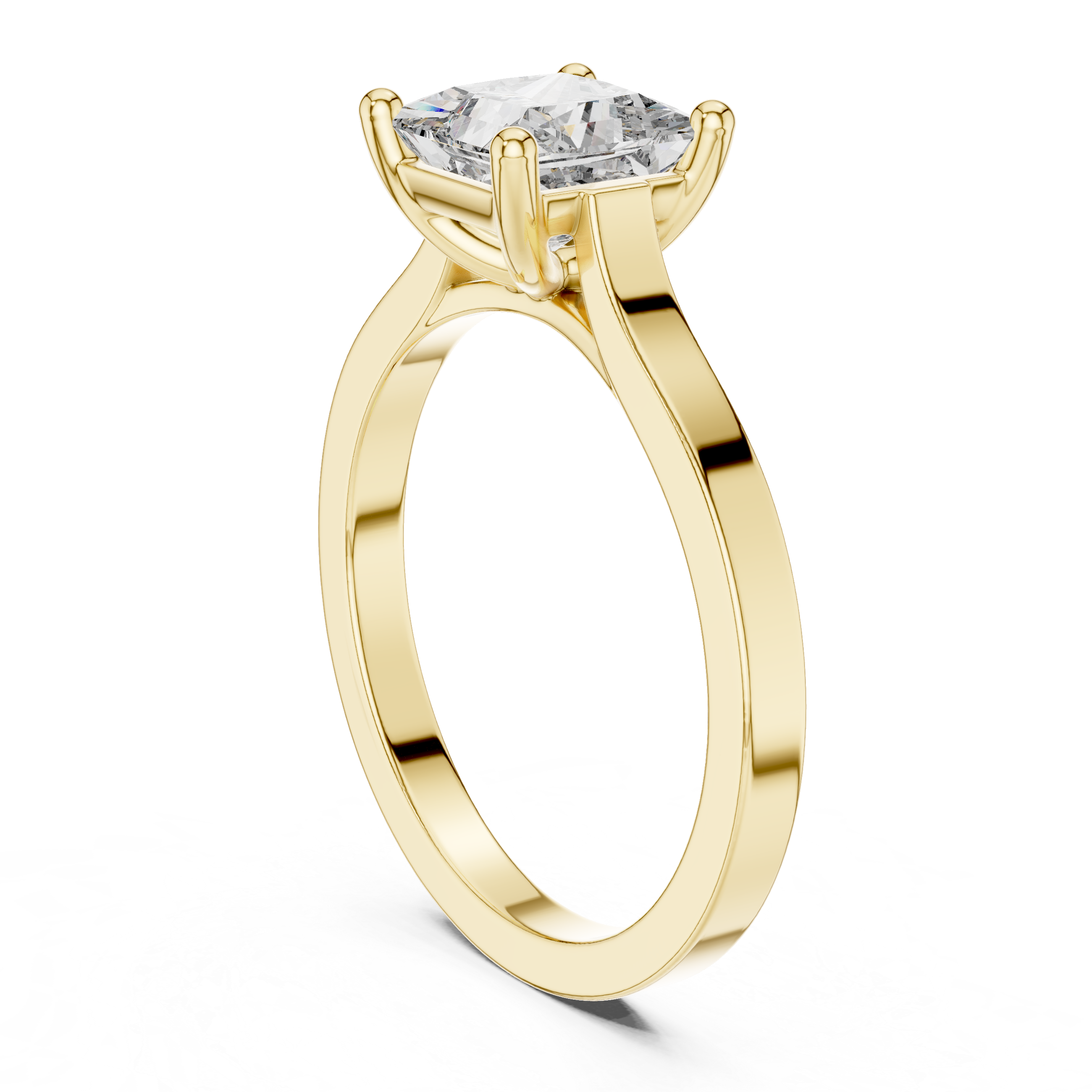 Daily Ware Solitaire 1 Ct Princess Cut Wedding Ring