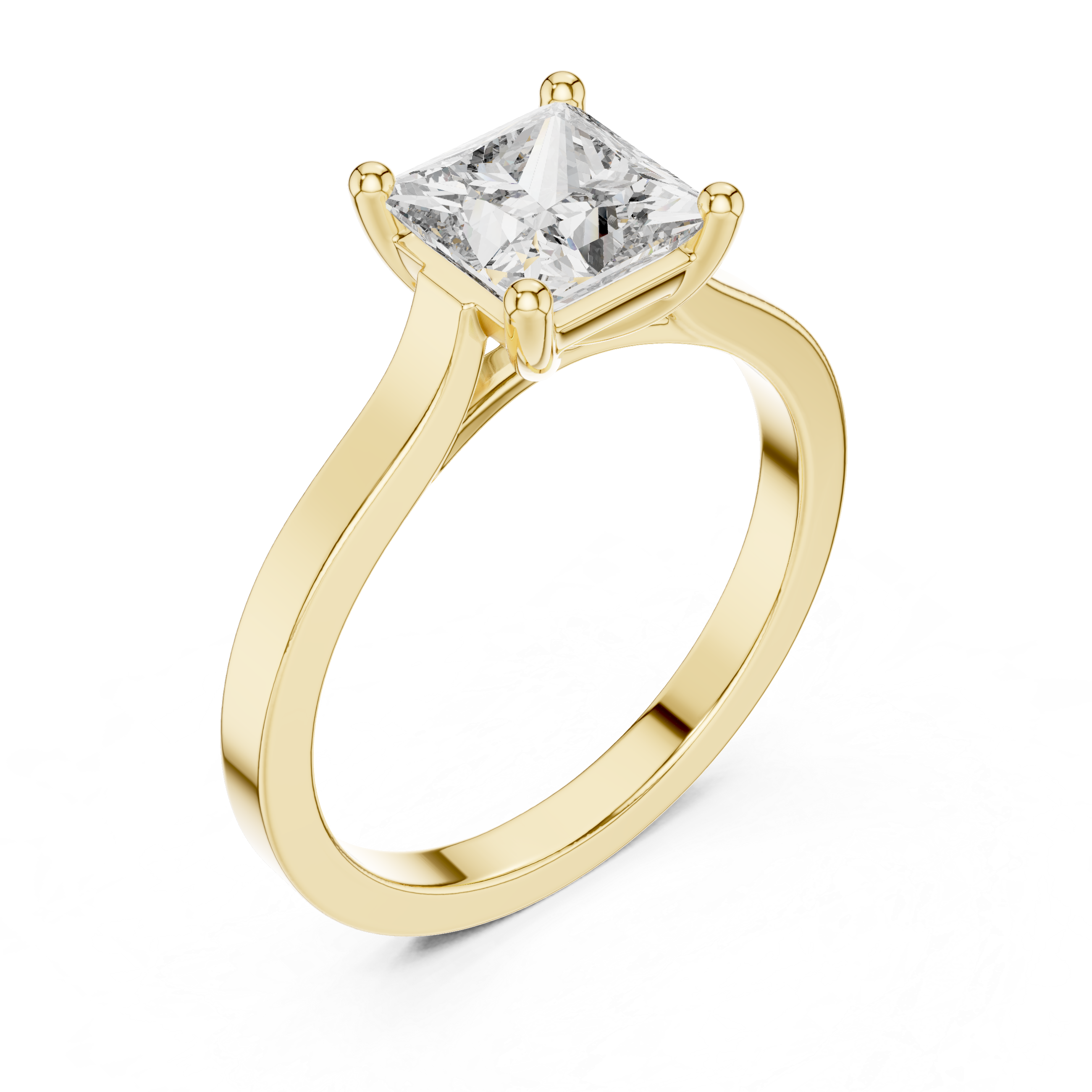 Daily Ware Solitaire 1 Ct Princess Cut Wedding Ring