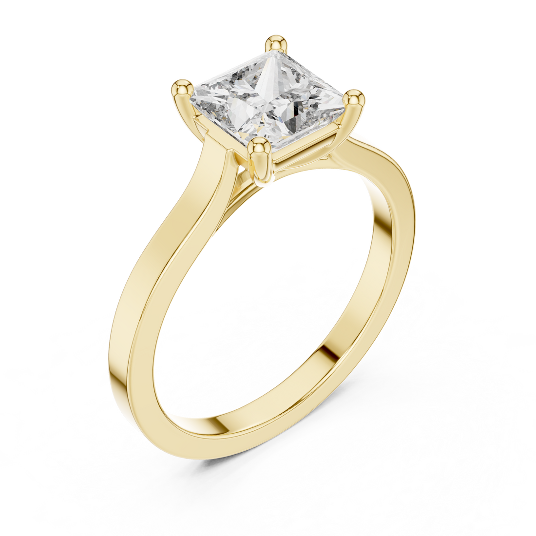 Daily Ware Solitaire 1 Ct Princess Cut Wedding Ring