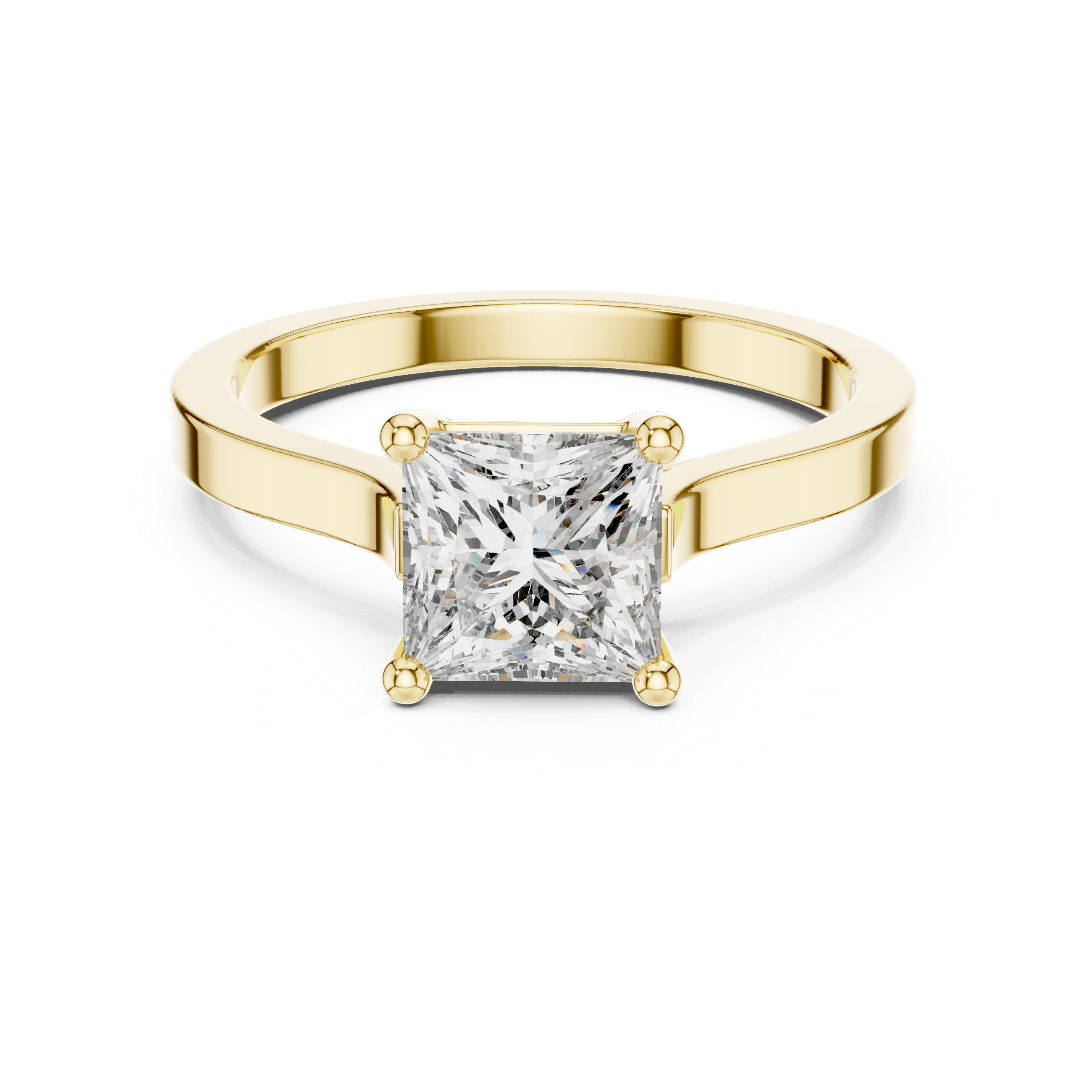 Daily Ware Solitaire 1 Ct Princess Cut Wedding Ring