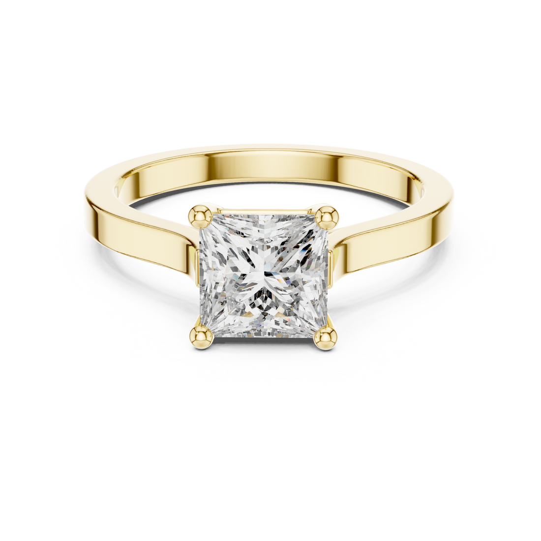 Daily Ware Solitaire 1 Ct Princess Cut Wedding Ring