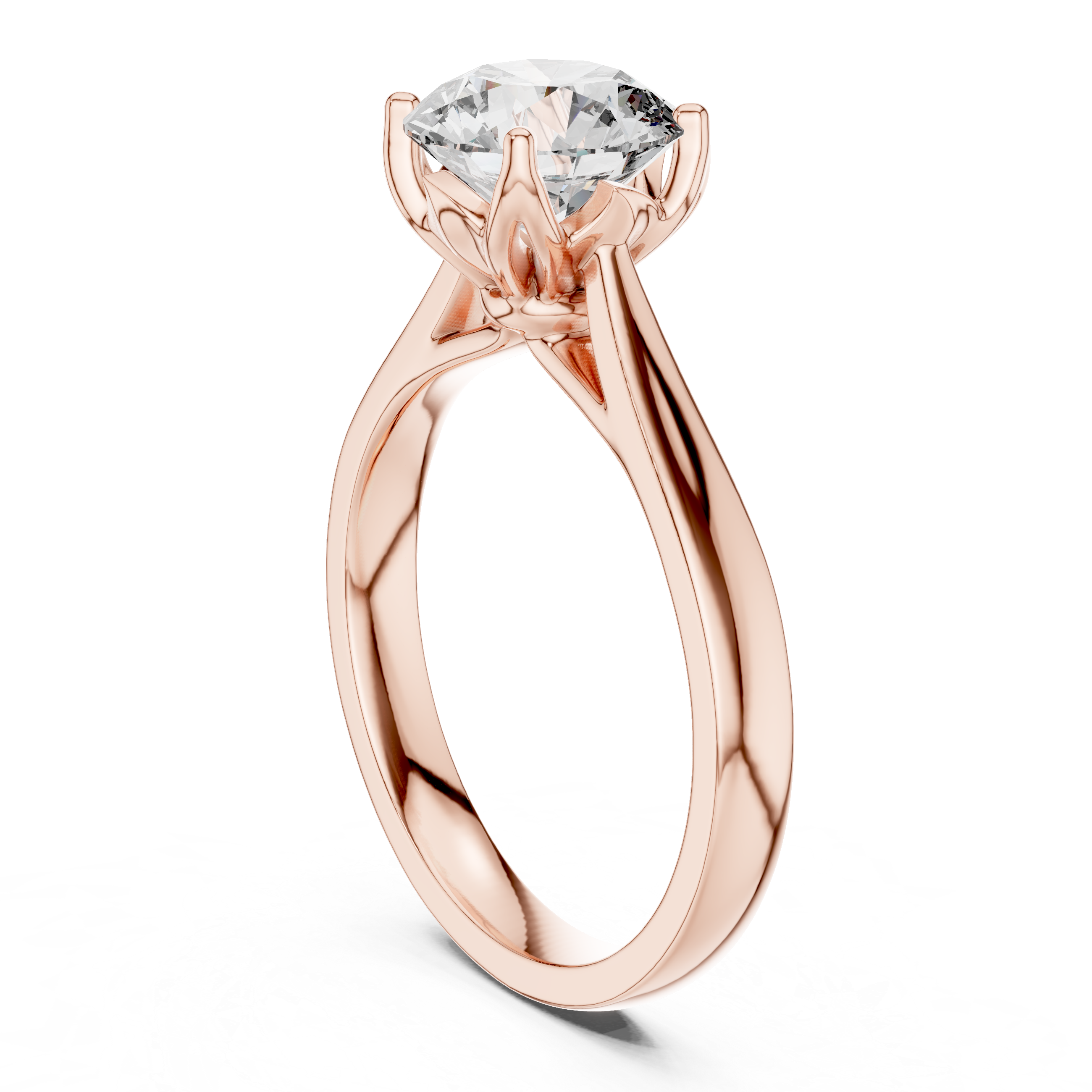 Brilliant Round Cut Solitaire Women's Ring for Engagement