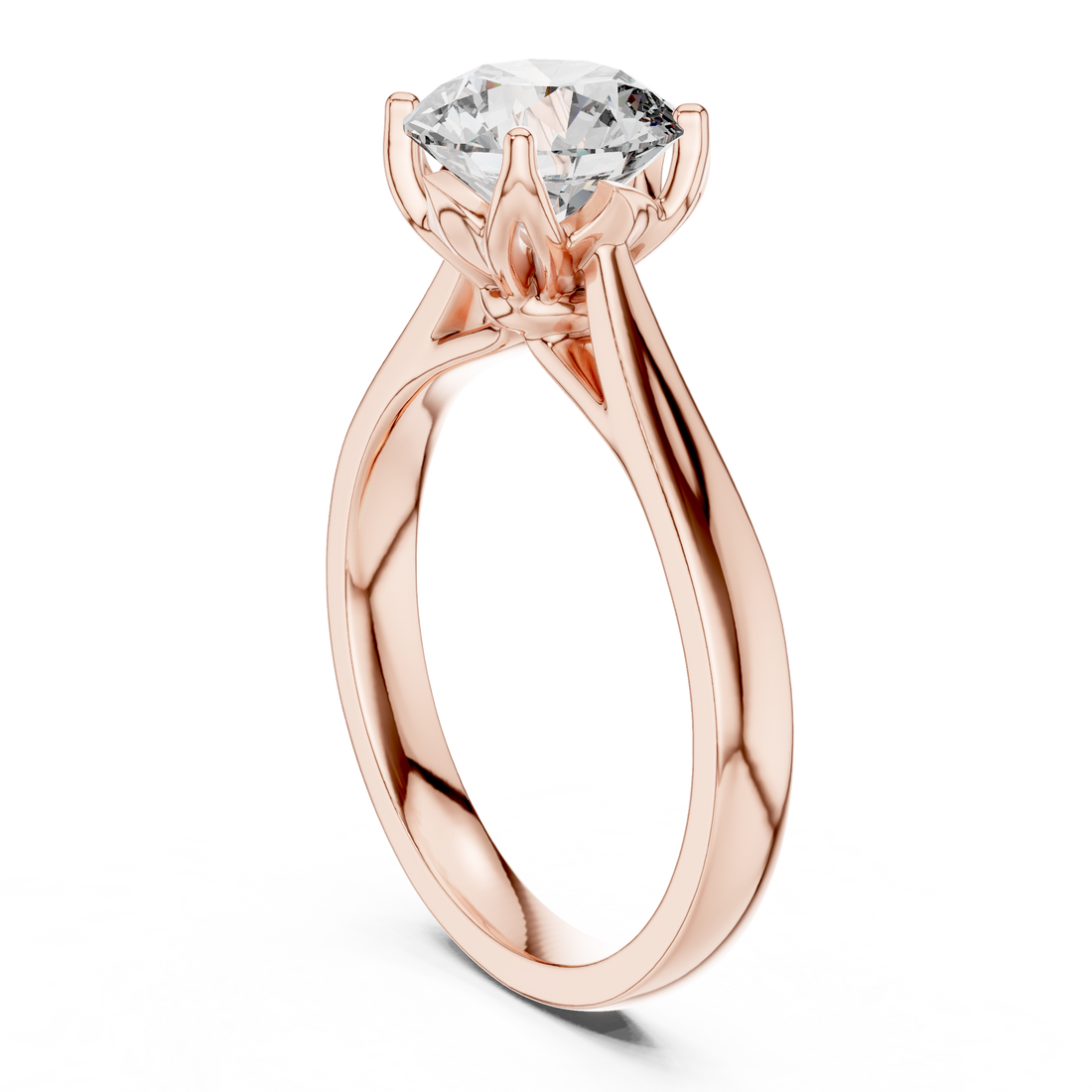 Brilliant Round Cut Solitaire Women's Ring for Engagement