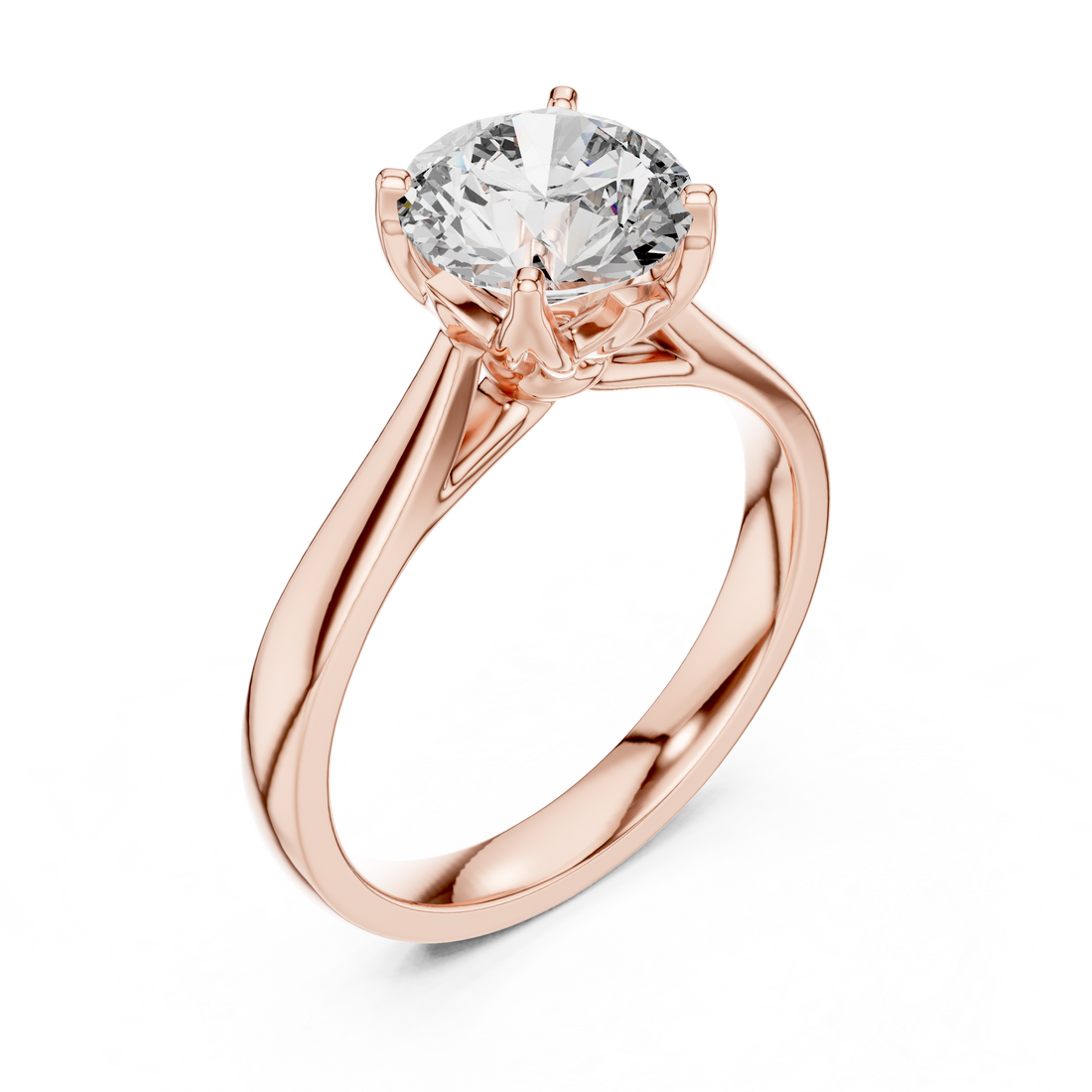 Brilliant Round Cut Solitaire Women's Ring for Engagement