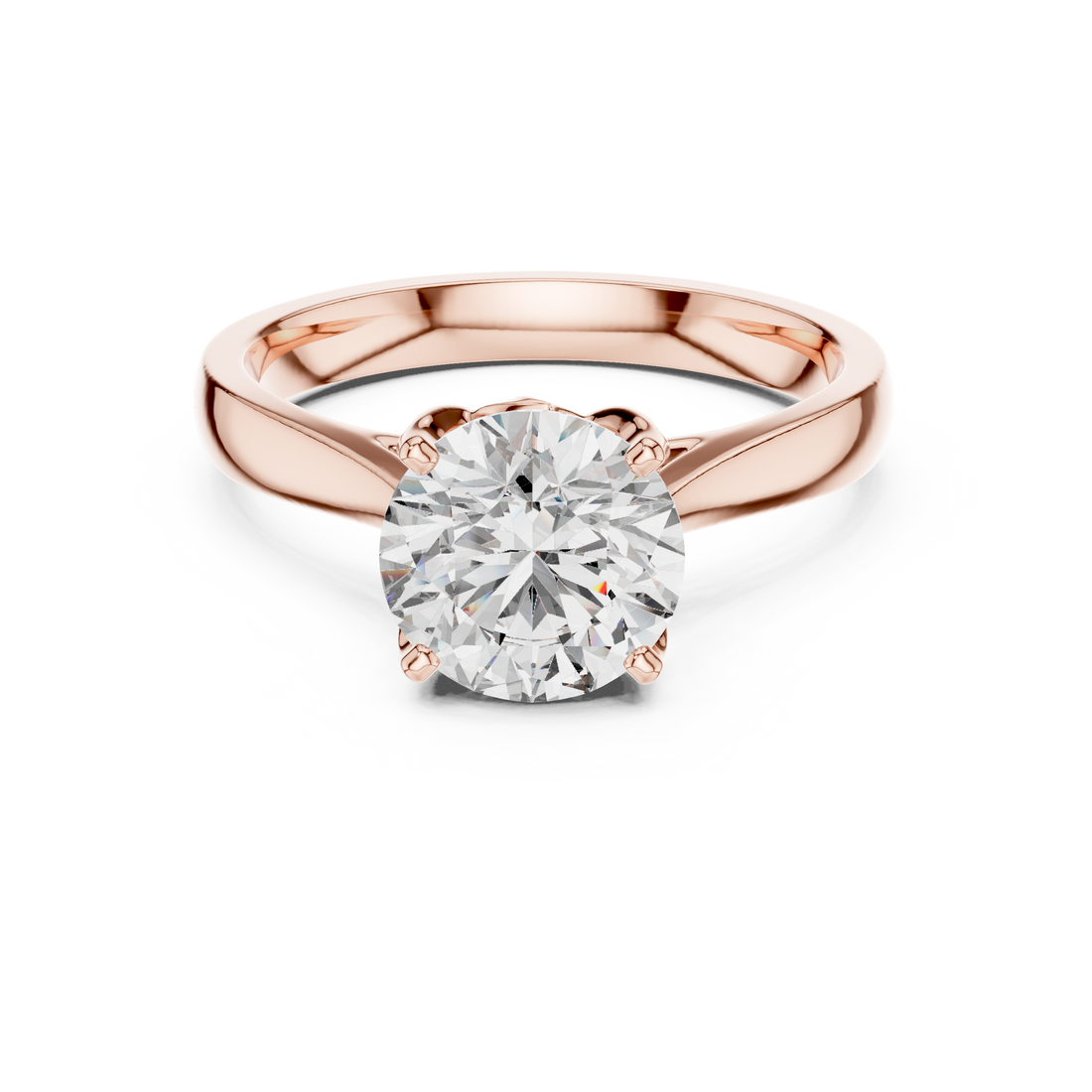 Brilliant Round Cut Solitaire Women's Ring for Engagement