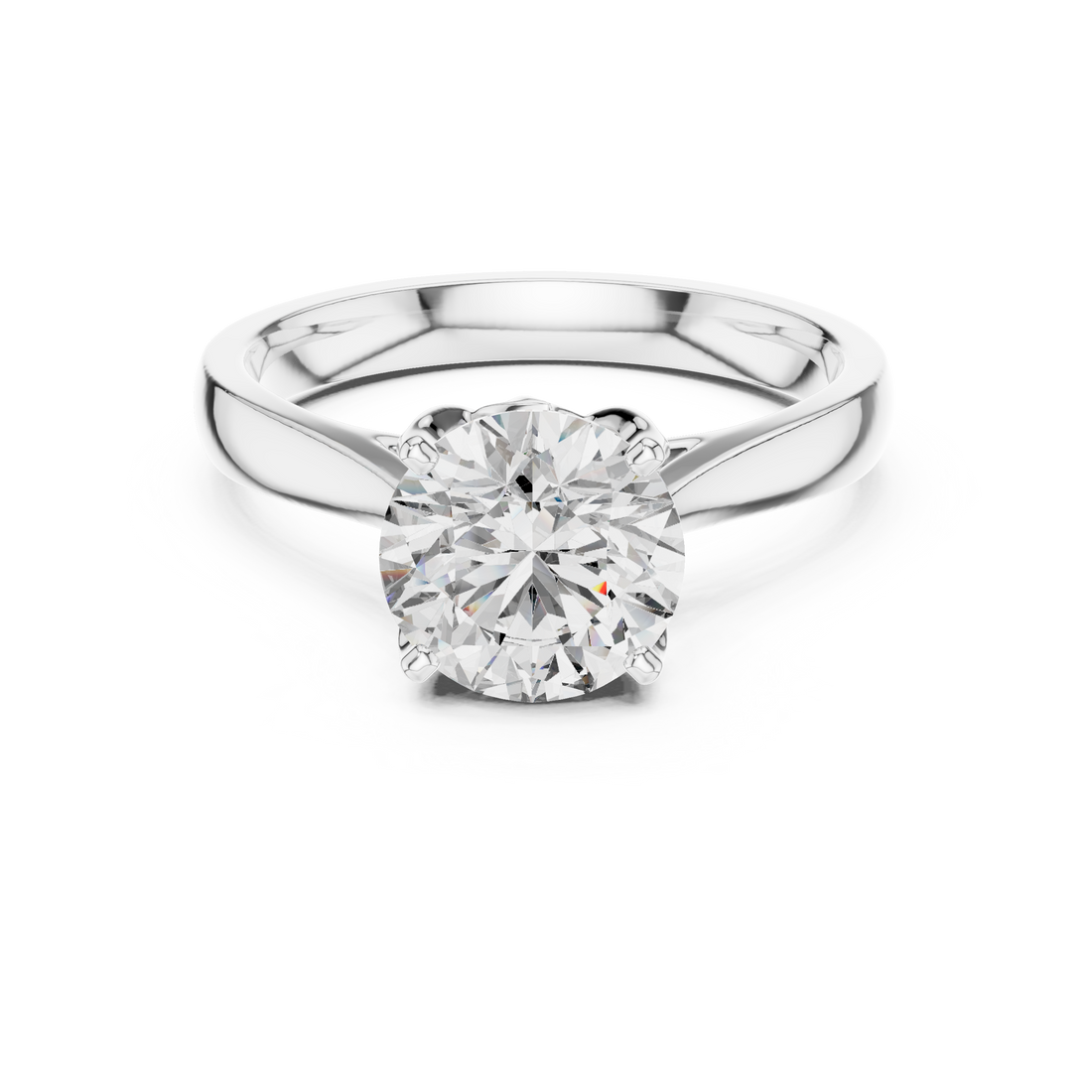 Brilliant Round Cut Solitaire Women's Ring for Engagement