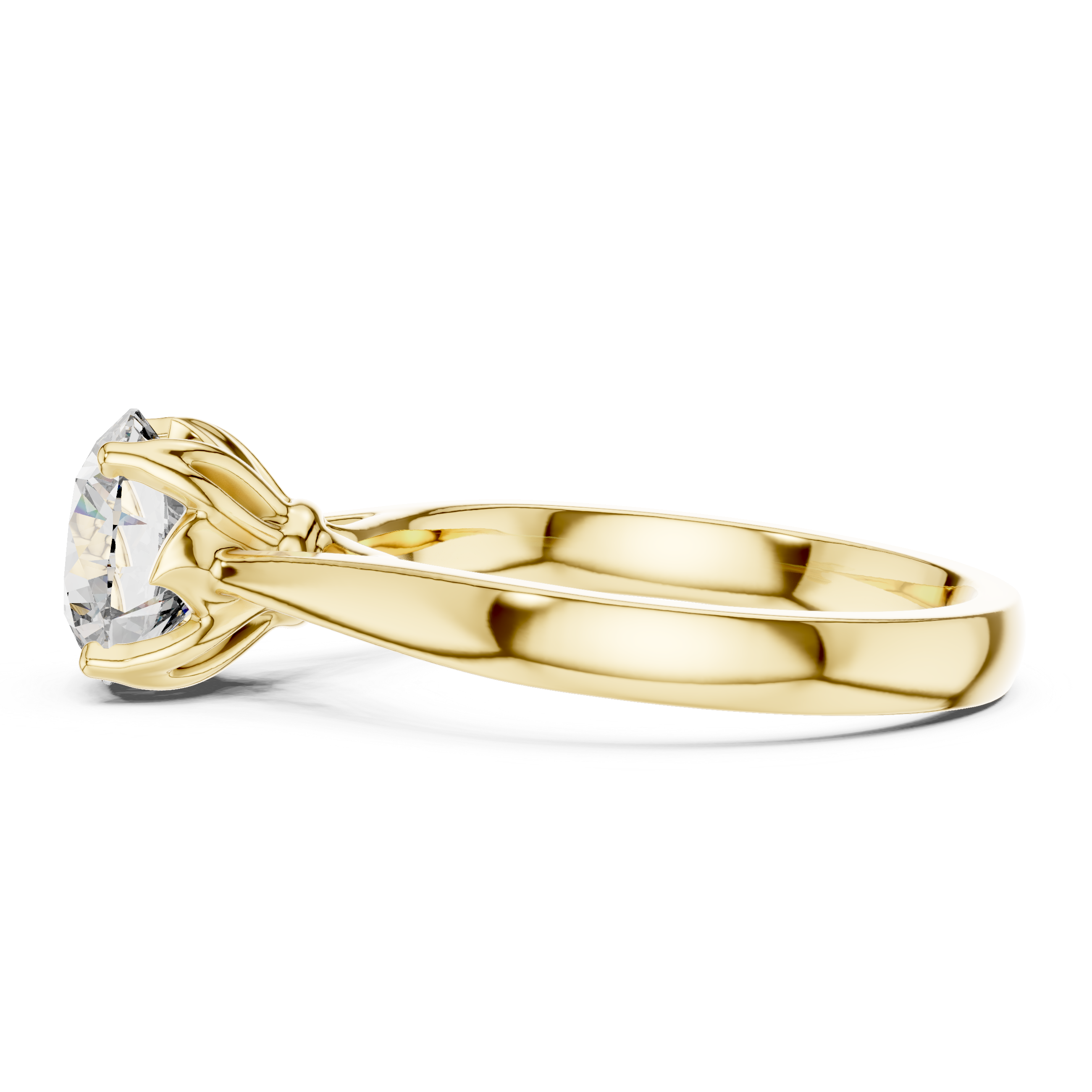 Brilliant Round Cut Solitaire Women's Ring for Engagement
