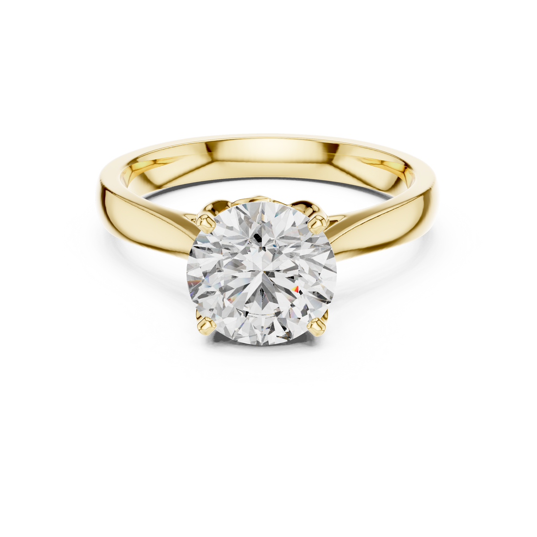 Brilliant Round Cut Solitaire Women's Ring for Engagement