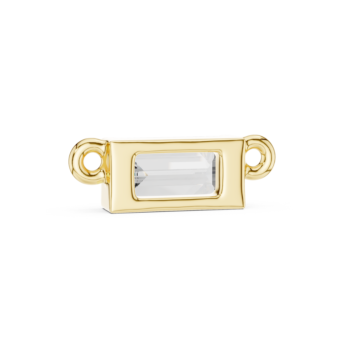 Luxury Emerald Cut Diamond Pendant | Rose Gold Necklace for Women