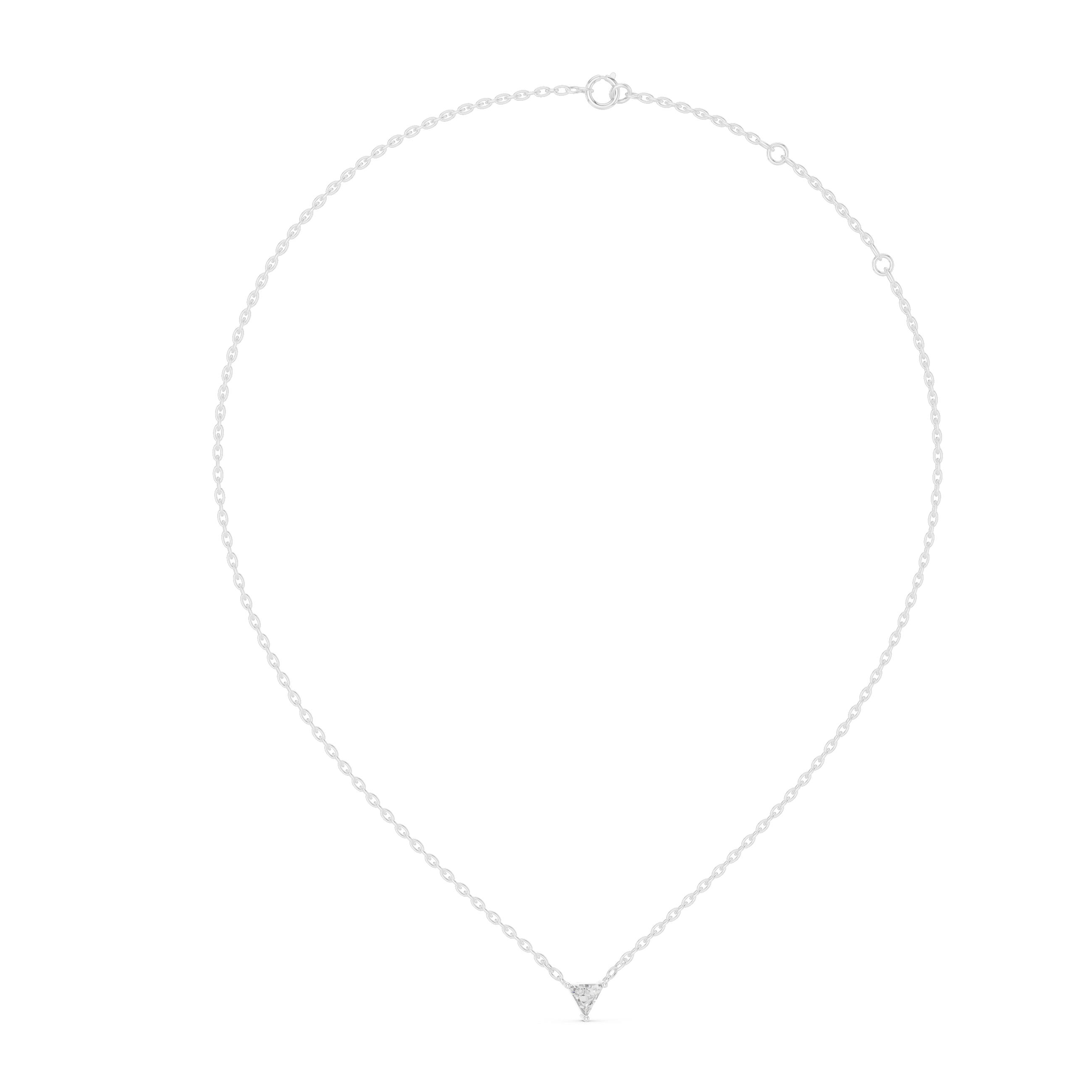 Fine Jewelry Trilliant Cut Pendant For Engagement