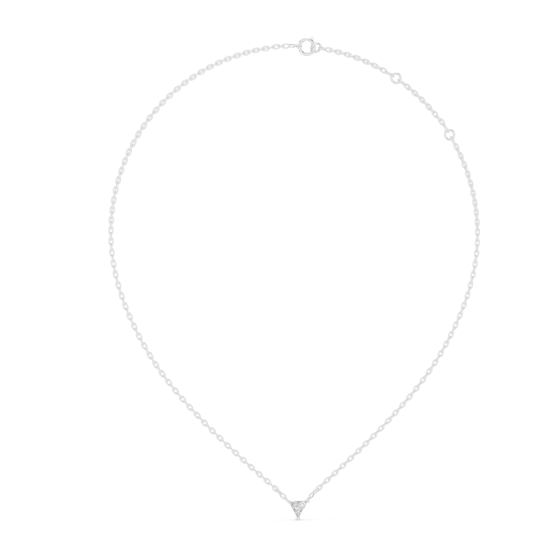 Fine Jewelry Trilliant Cut Pendant For Engagement