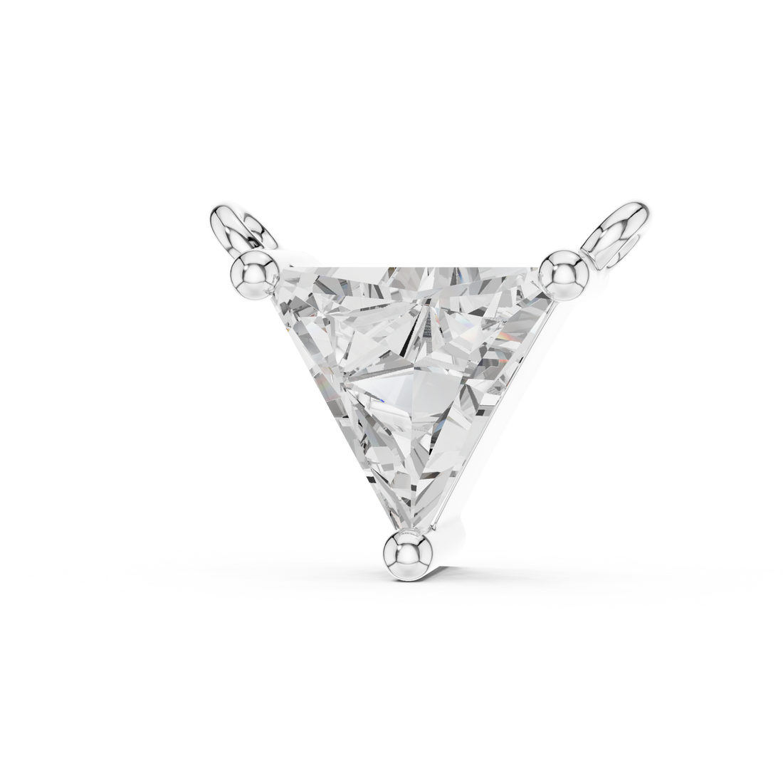 Fine Jewelry Trilliant Cut Pendant For Engagement