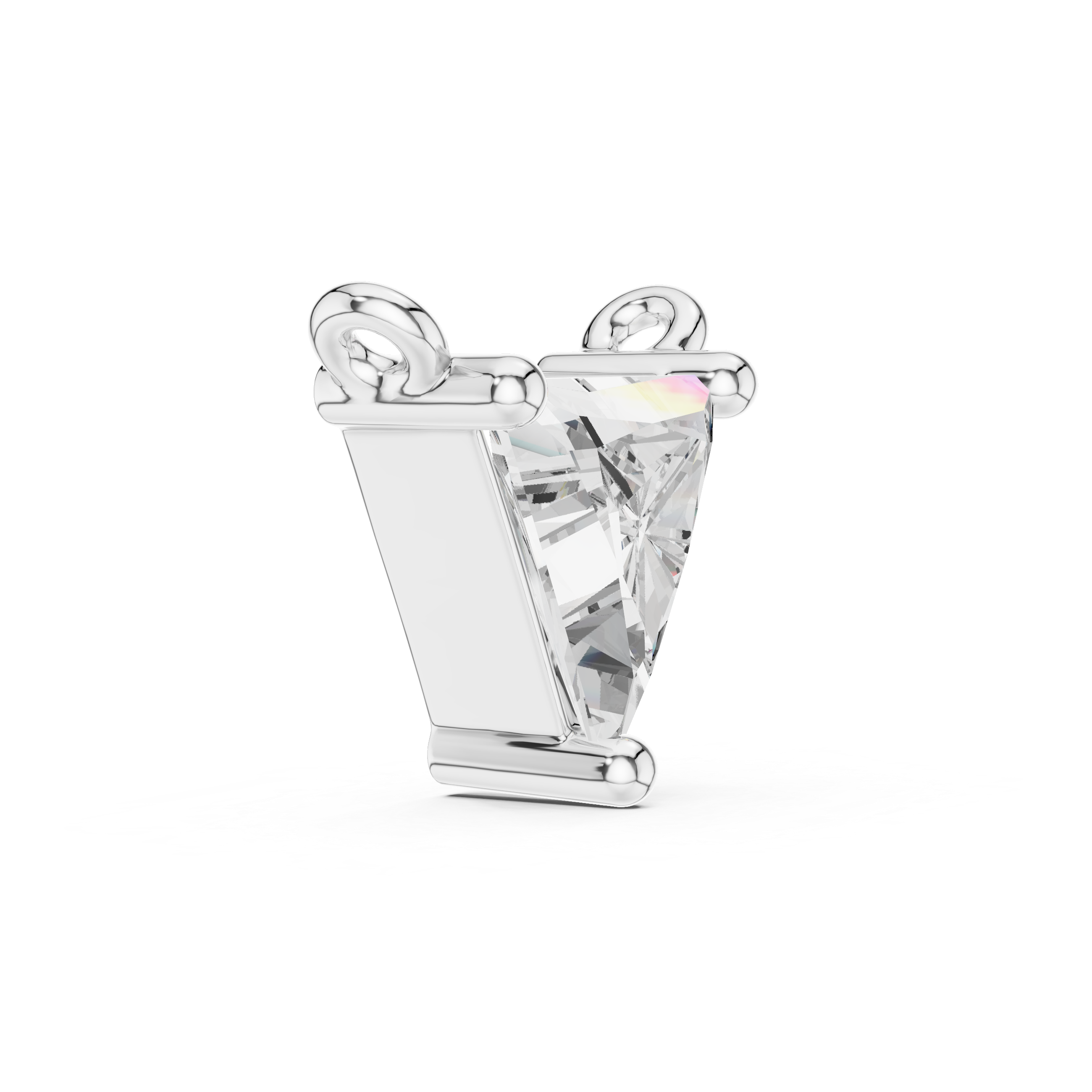 Fine Jewelry Trilliant Cut Pendant For Engagement