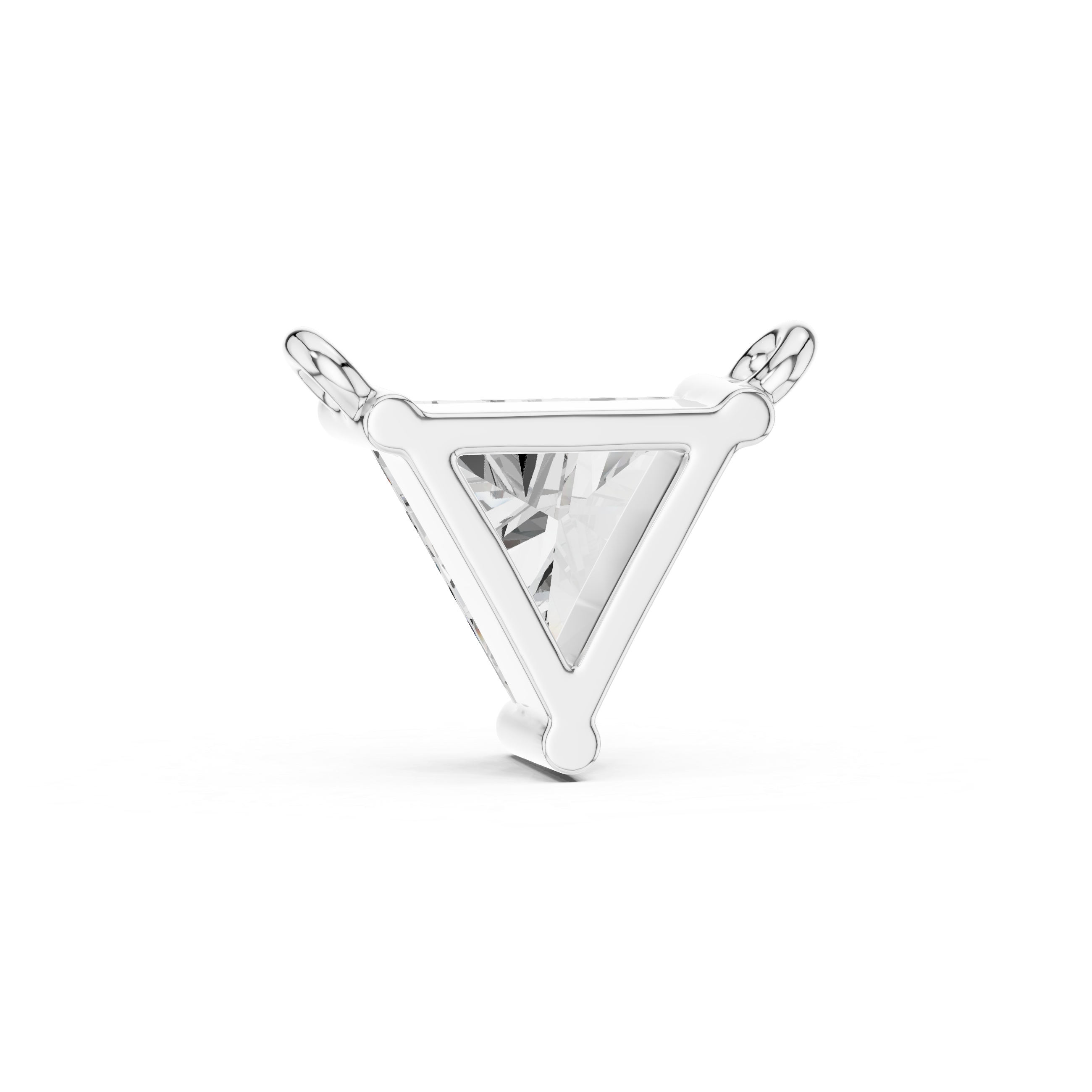 Fine Jewelry Trilliant Cut Pendant For Engagement