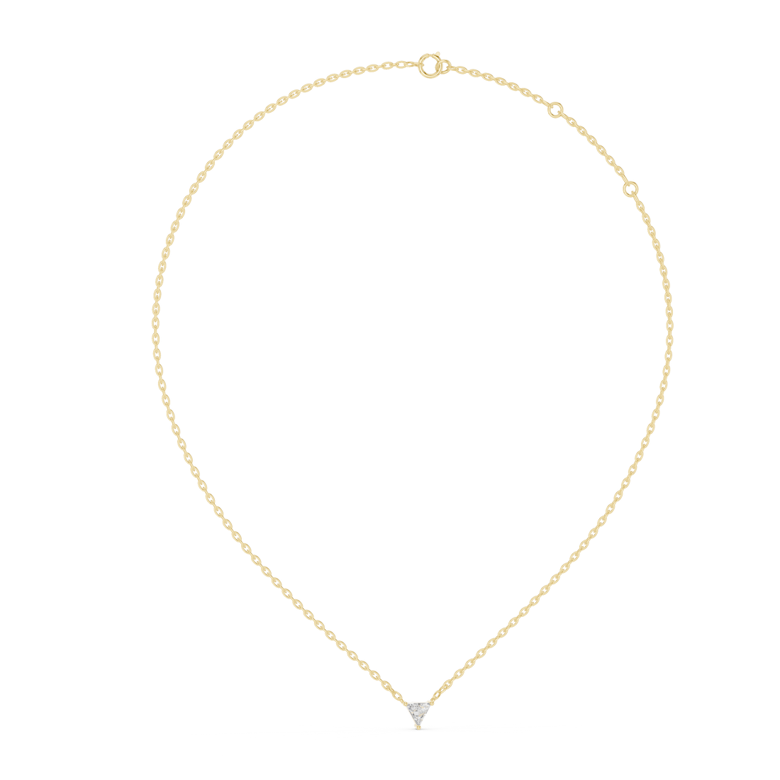 Fine Jewelry Trilliant Cut Pendant For Engagement