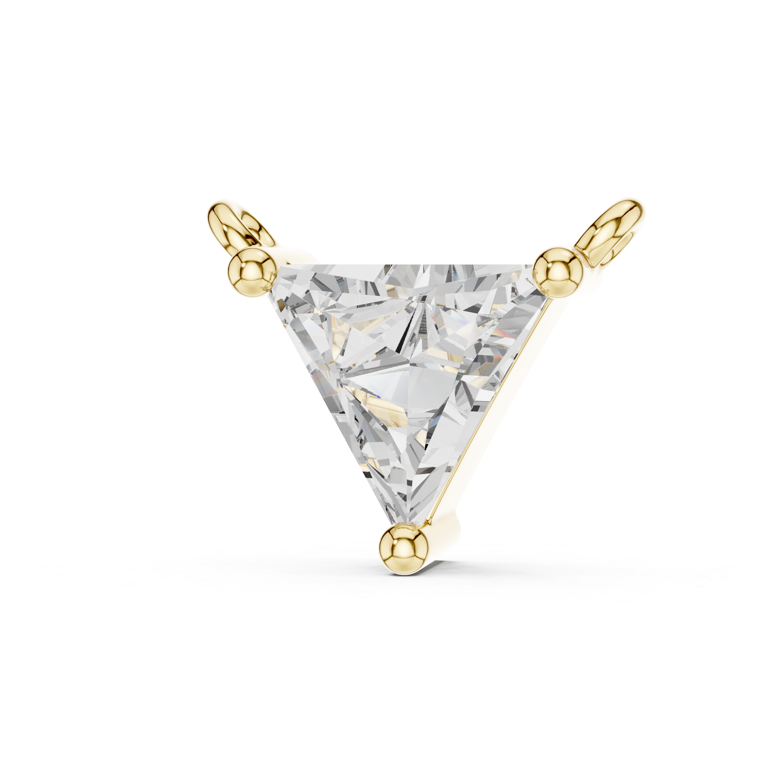 Fine Jewelry Trilliant Cut Pendant For Engagement