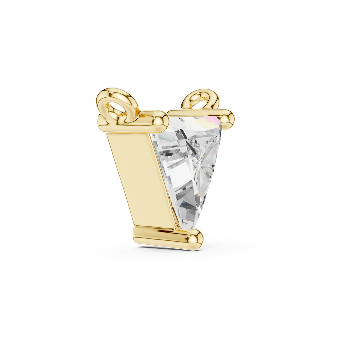 Fine Jewelry Trilliant Cut Pendant For Engagement