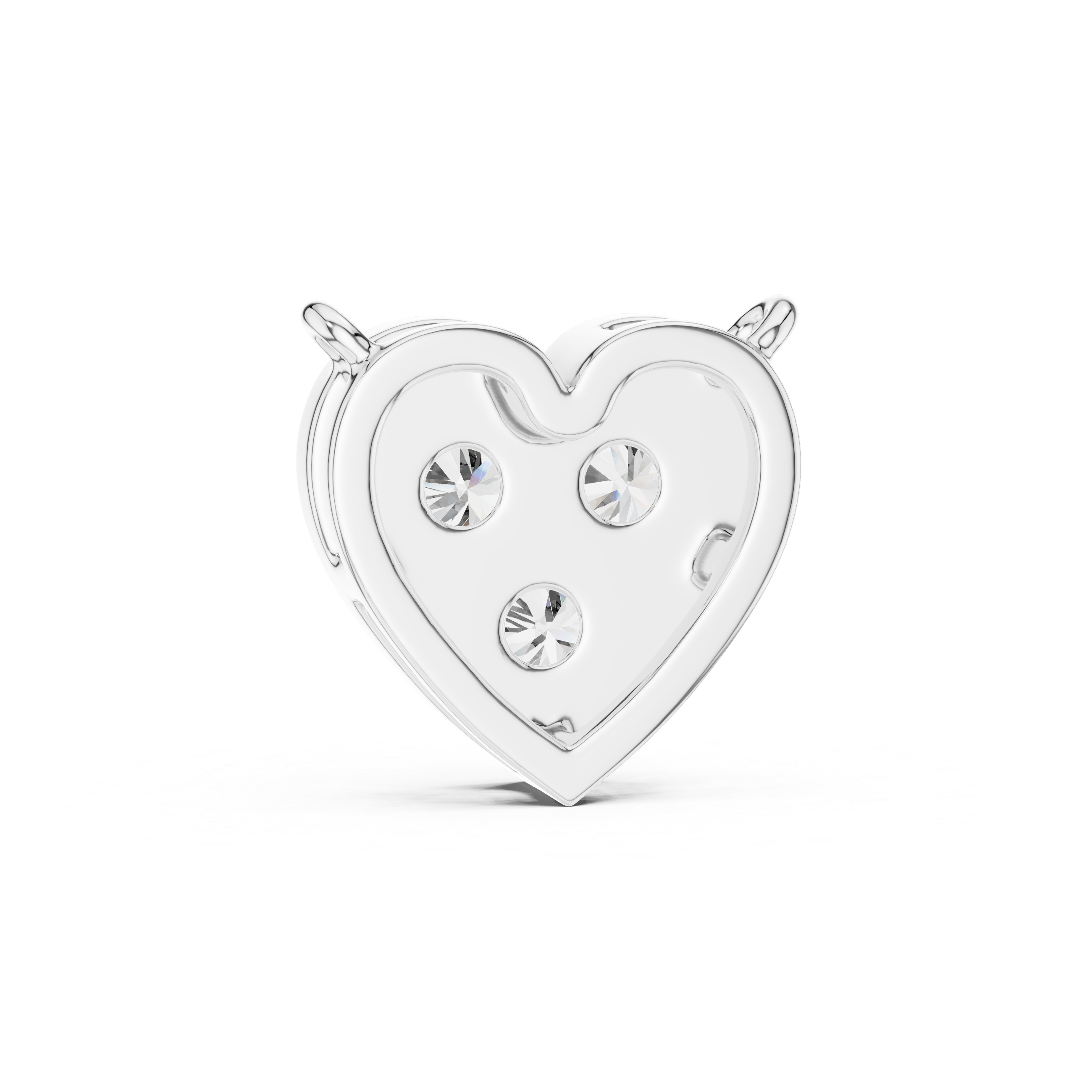 Romentic Heart Shape Diamond Pendant | Minimalist Rose Gold Pendant