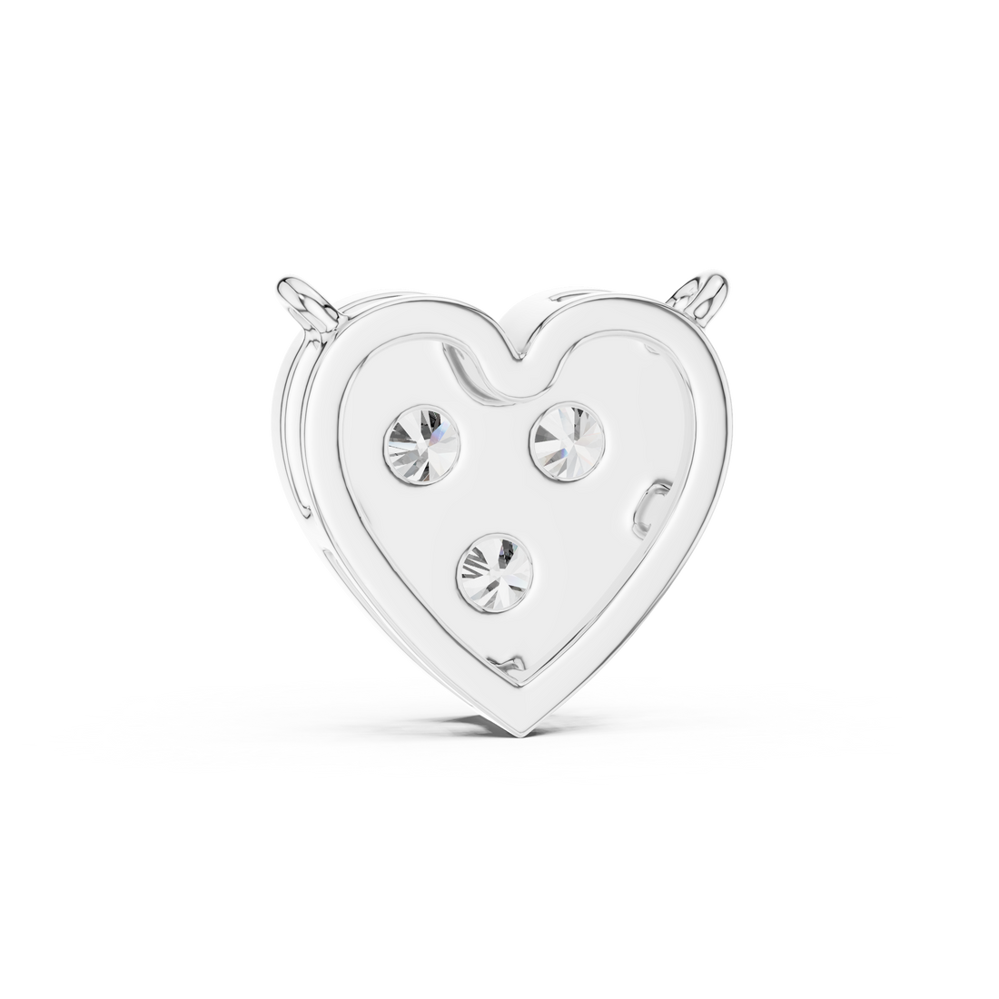 Romentic Heart Shape Diamond Pendant | Minimalist Rose Gold Pendant