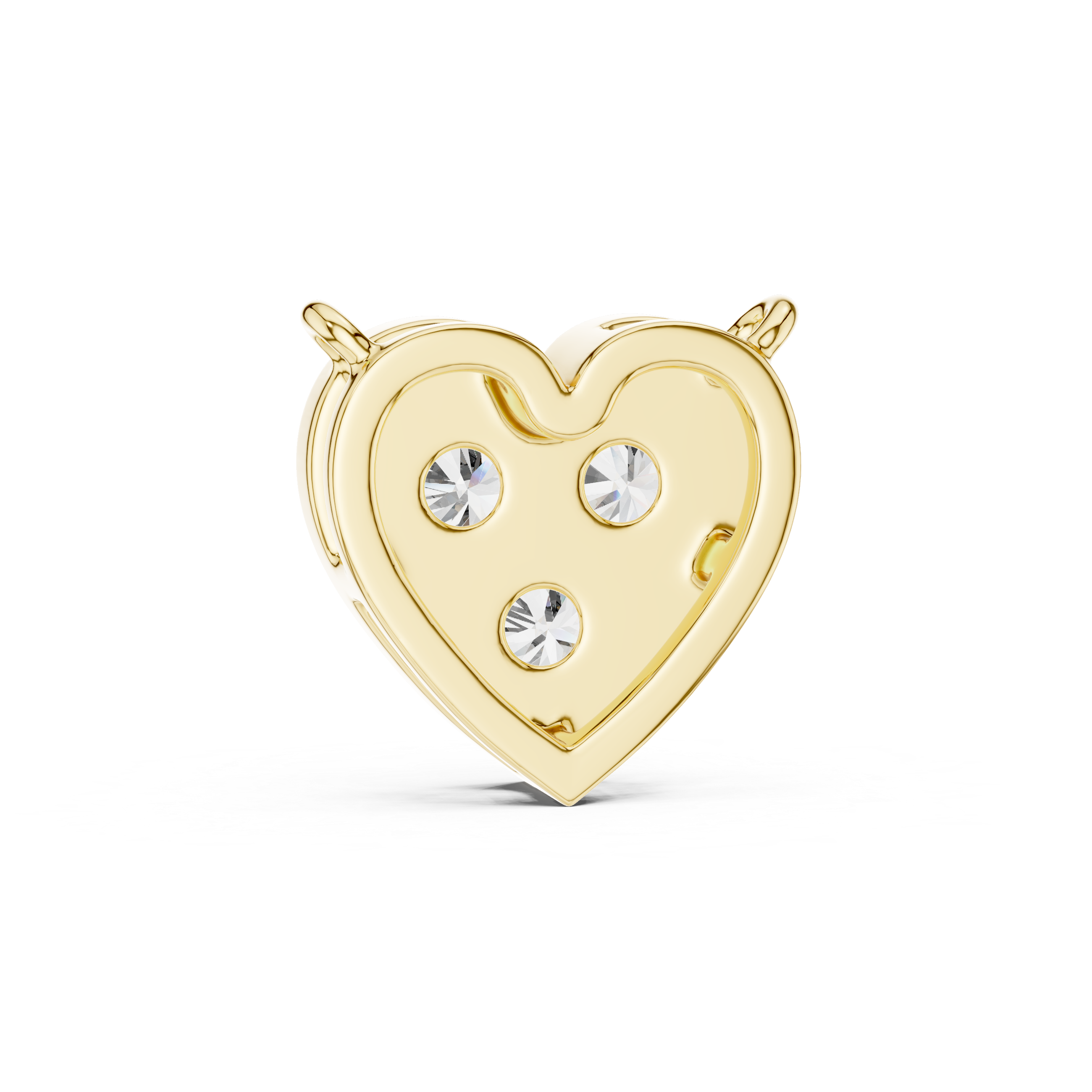 Romentic Heart Shape Diamond Pendant | Minimalist Rose Gold Pendant