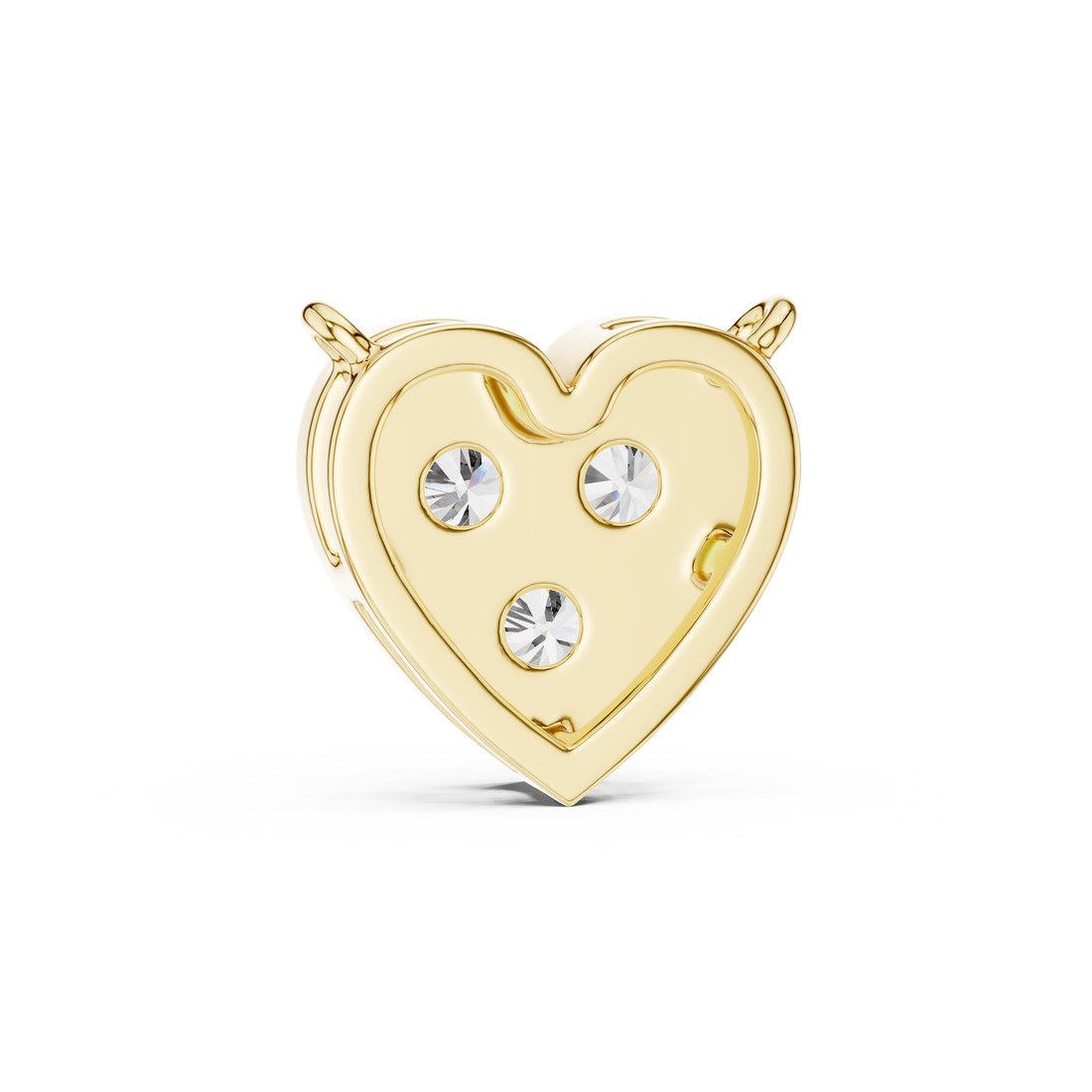 Romentic Heart Shape Diamond Pendant | Minimalist Rose Gold Pendant