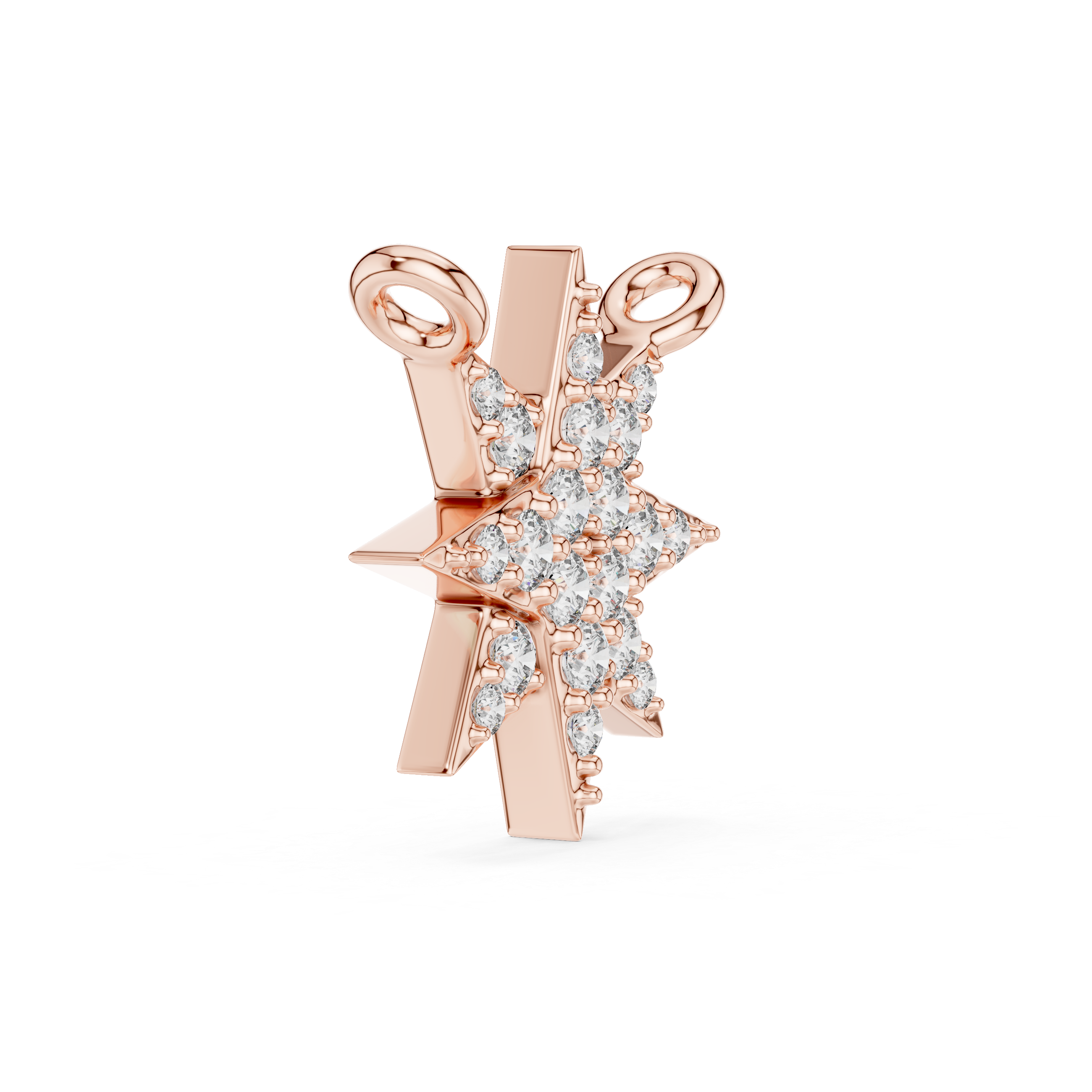 Celestial Star Diamond Pendant | Multi Stone Cluster Sparkle Necklace
