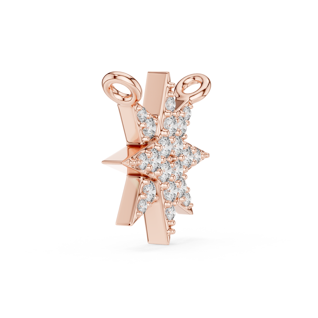 Celestial Star Diamond Pendant | Multi Stone Cluster Sparkle Necklace
