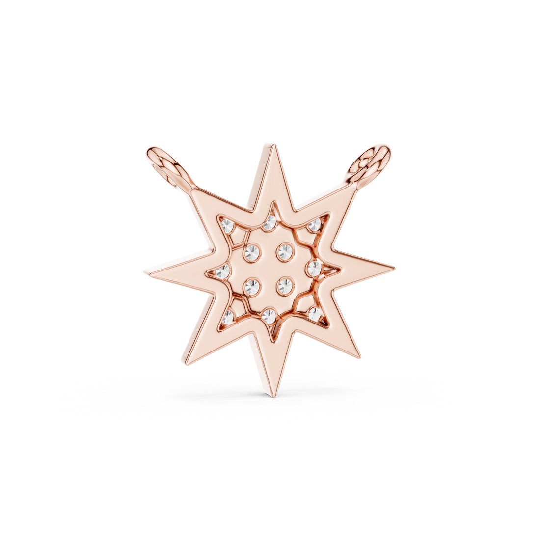 Celestial Star Diamond Pendant | Multi Stone Cluster Sparkle Necklace