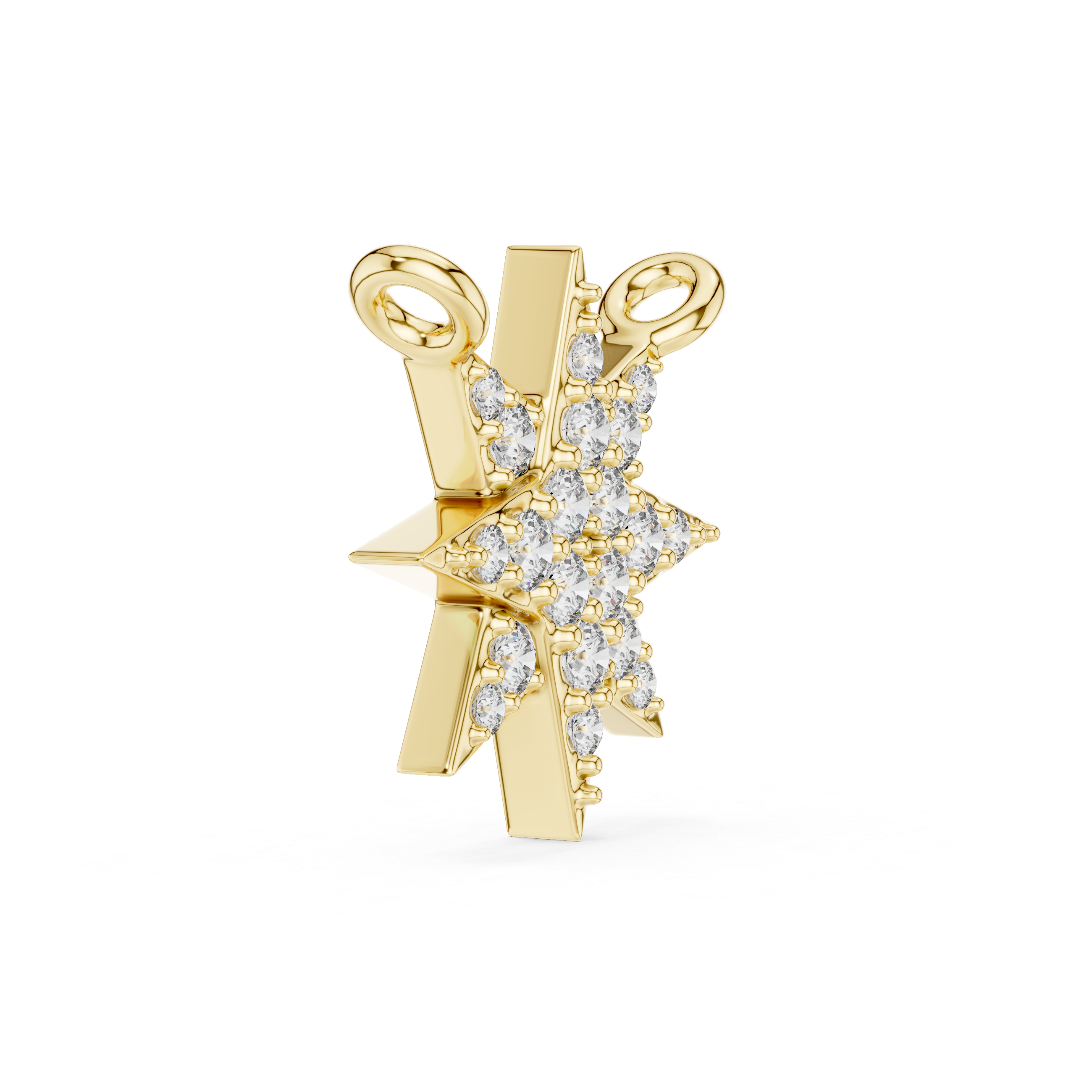 Celestial Star Diamond Pendant | Multi Stone Cluster Sparkle Necklace
