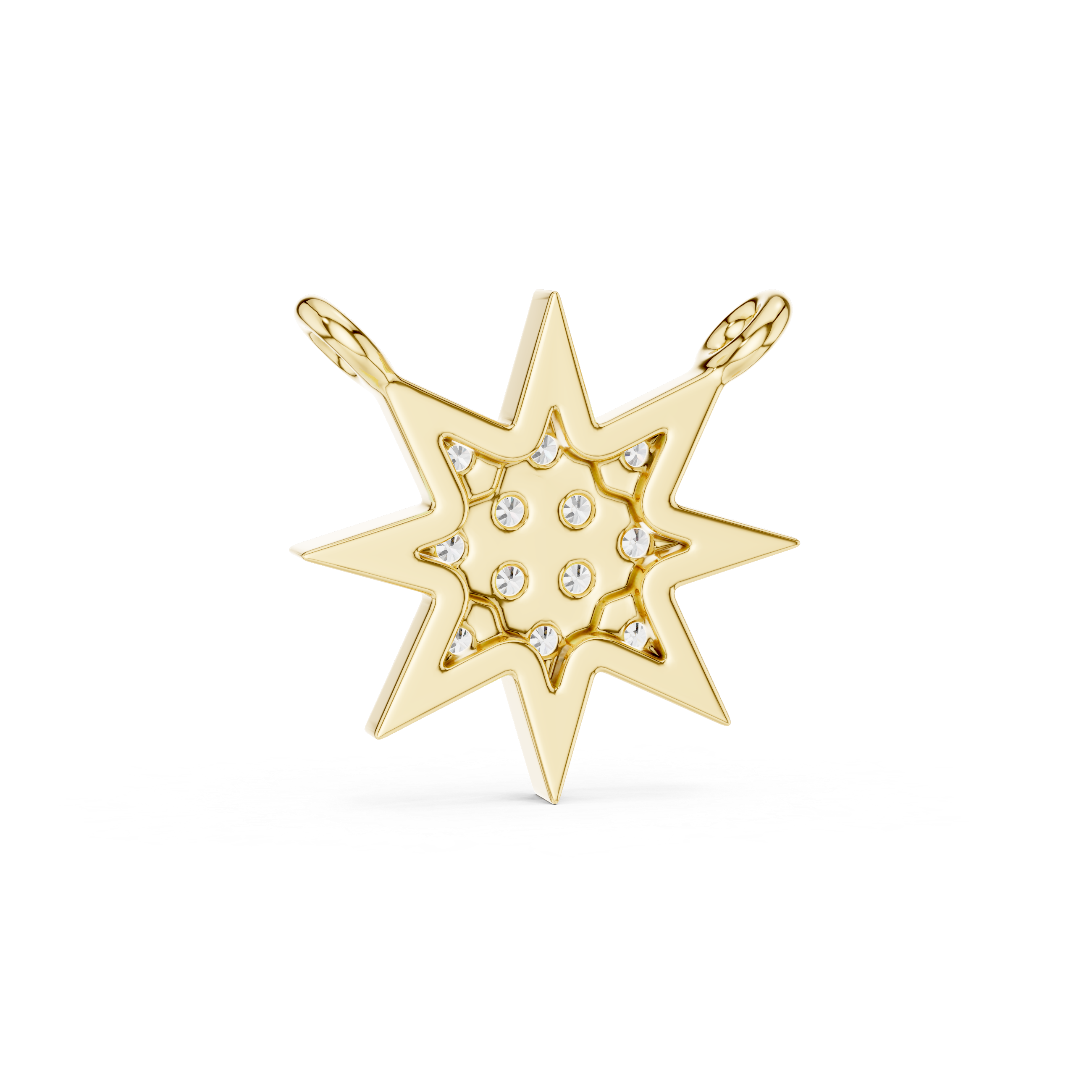 Celestial Star Diamond Pendant | Multi Stone Cluster Sparkle Necklace