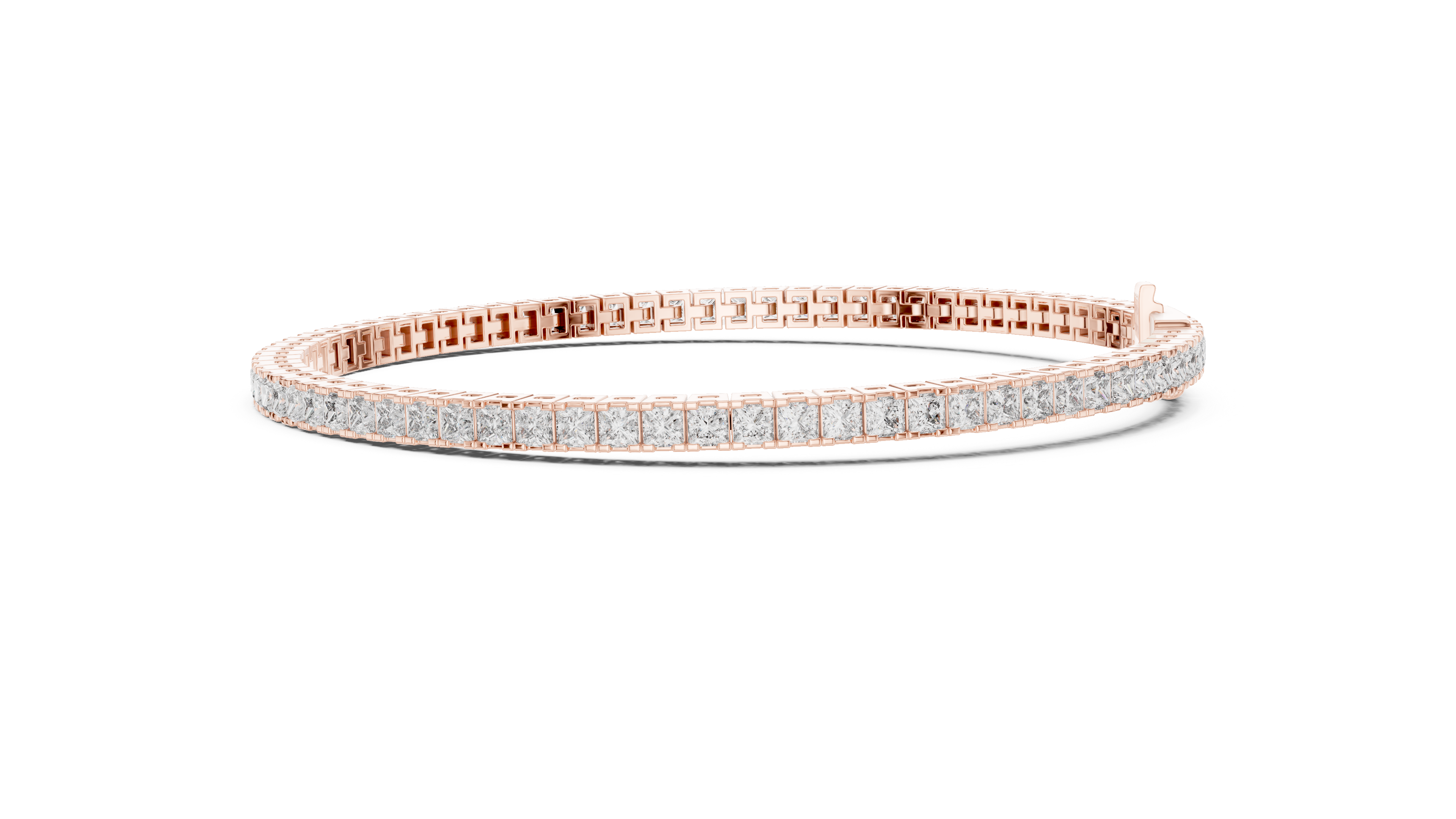 Designer Princess Diamond Bracelet | Elegant Tennis Style | Fine Jewelry Gift