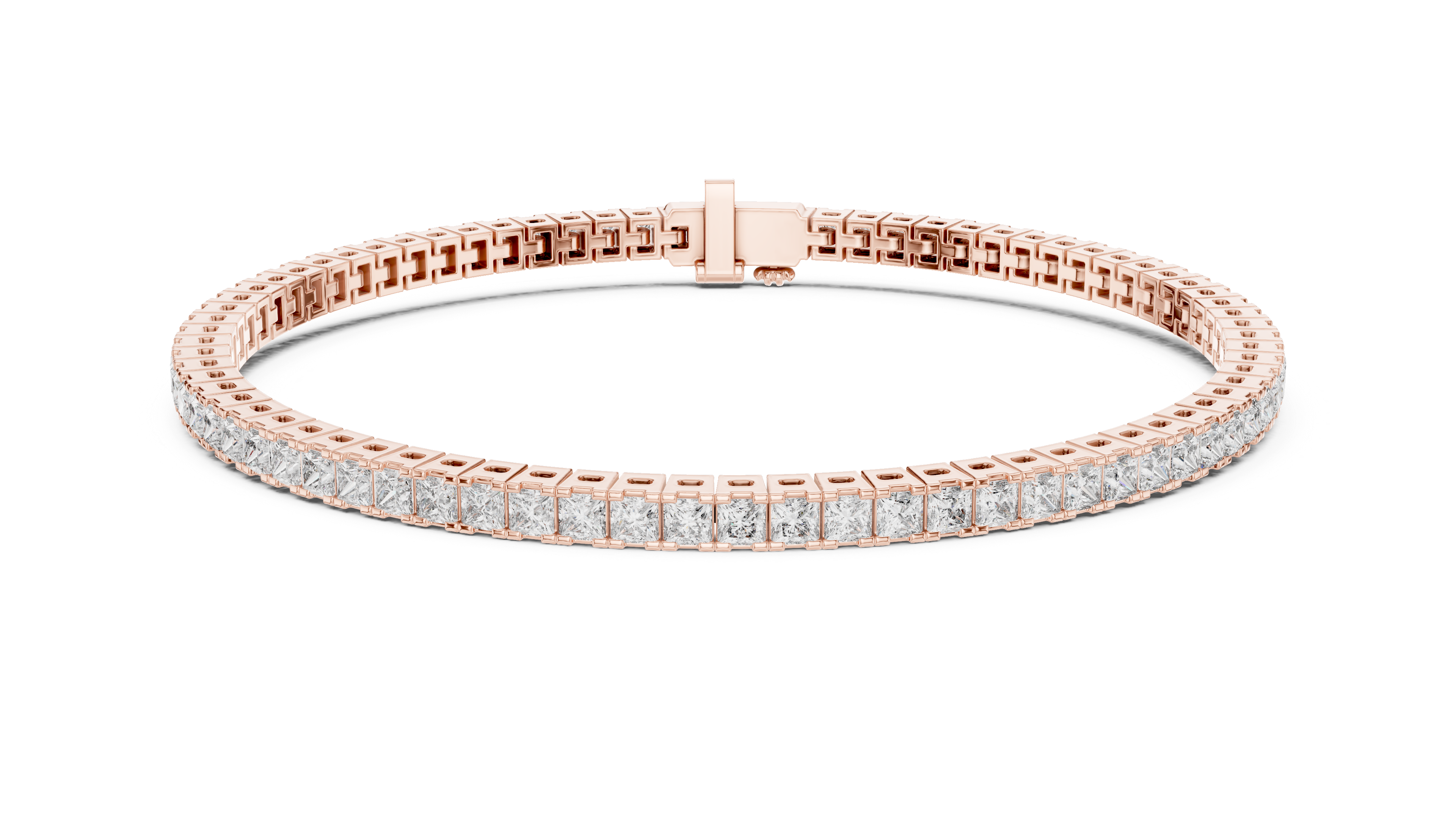 Designer Princess Diamond Bracelet | Elegant Tennis Style | Fine Jewelry Gift