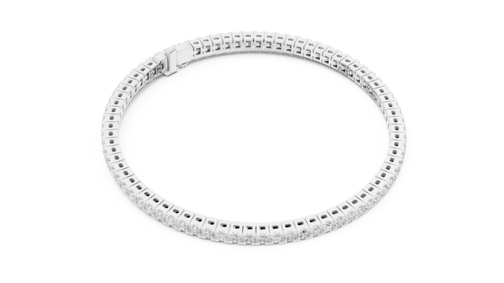 Designer Princess Diamond Bracelet | Elegant Tennis Style | Fine Jewelry Gift