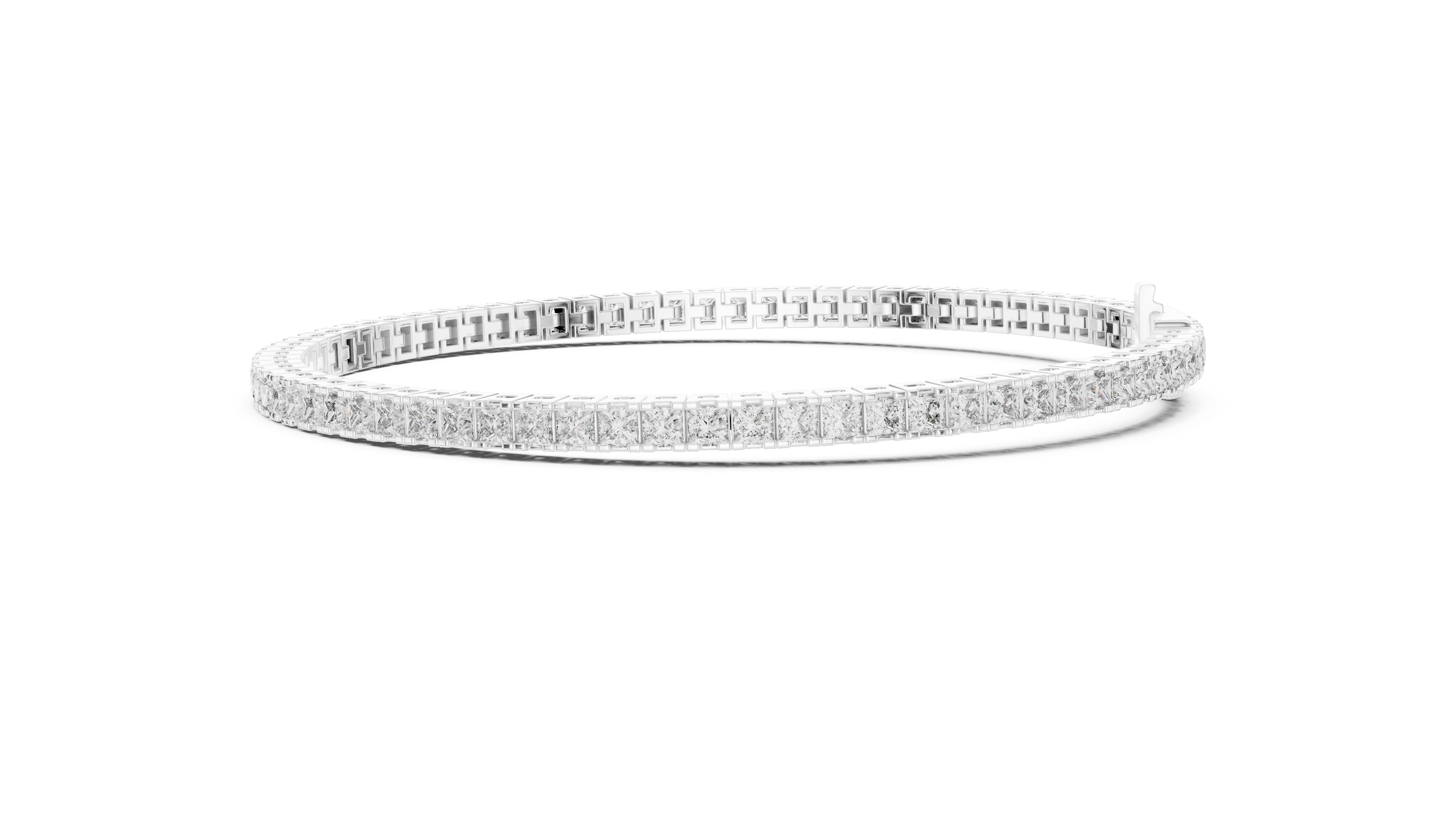 Designer Princess Diamond Bracelet | Elegant Tennis Style | Fine Jewelry Gift
