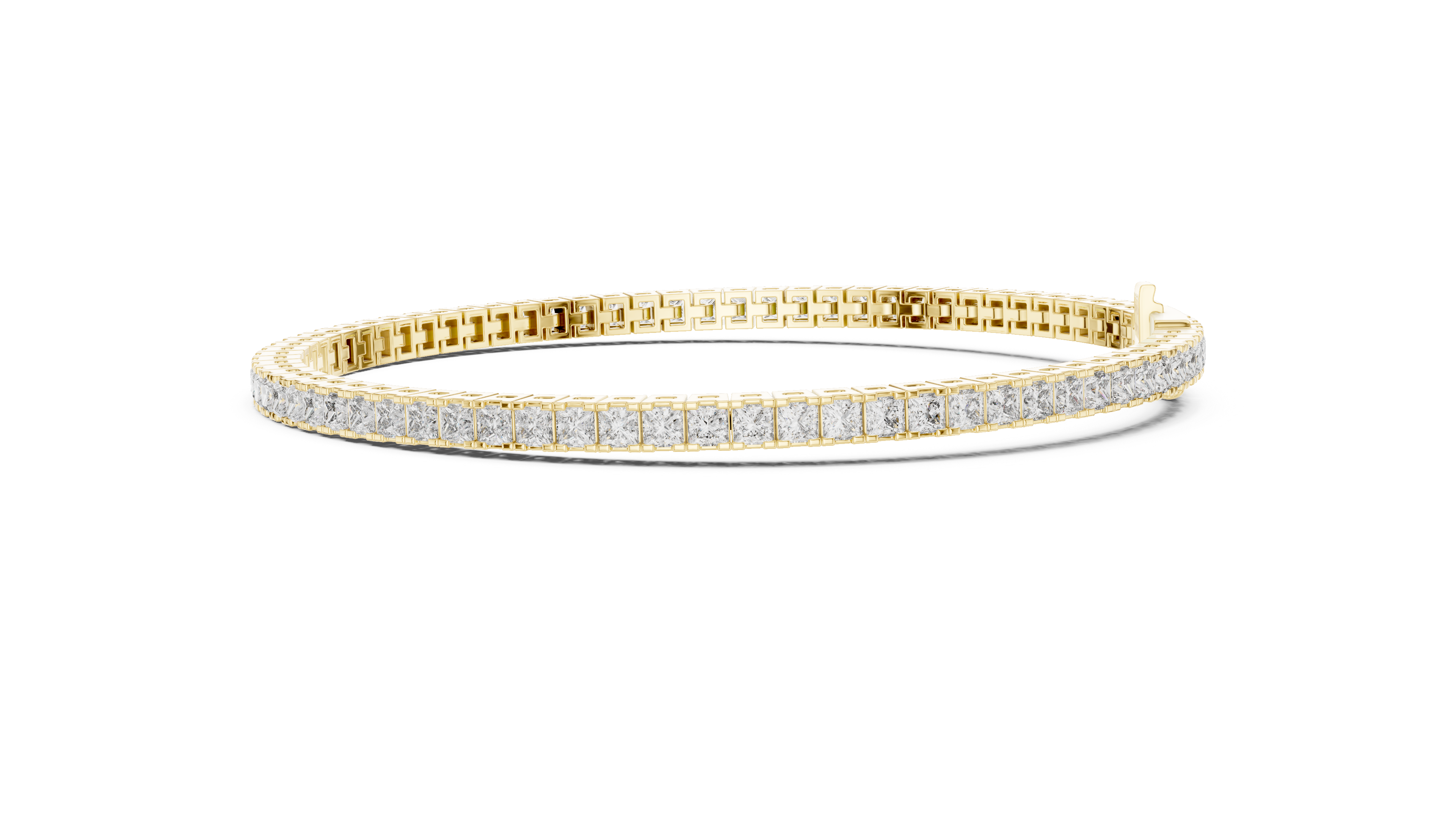 Designer Princess Diamond Bracelet | Elegant Tennis Style | Fine Jewelry Gift