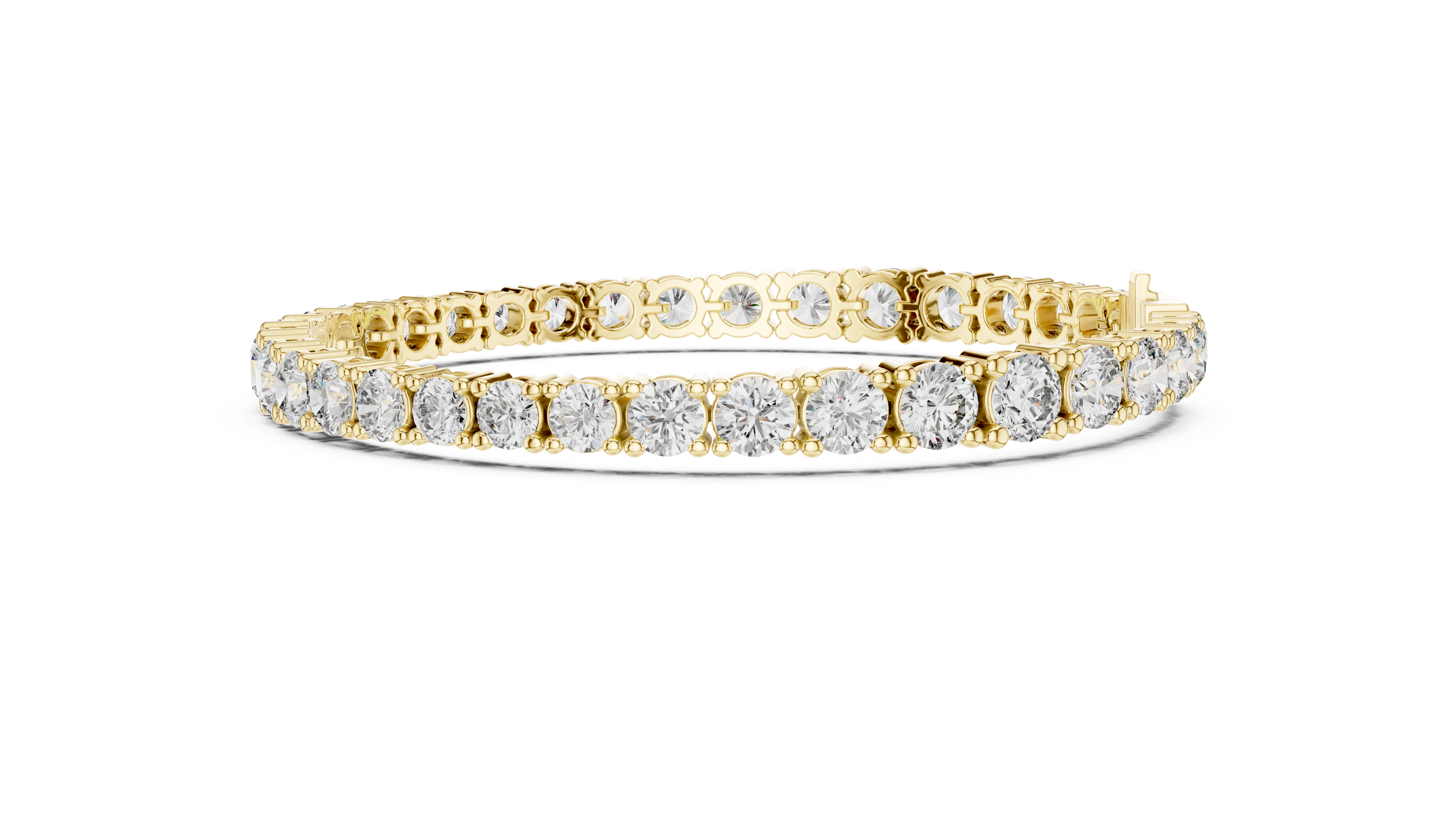 Modern Classic Diamond Tennis Bracelet in White Gold | Round Cut Full Eternity Design for Women