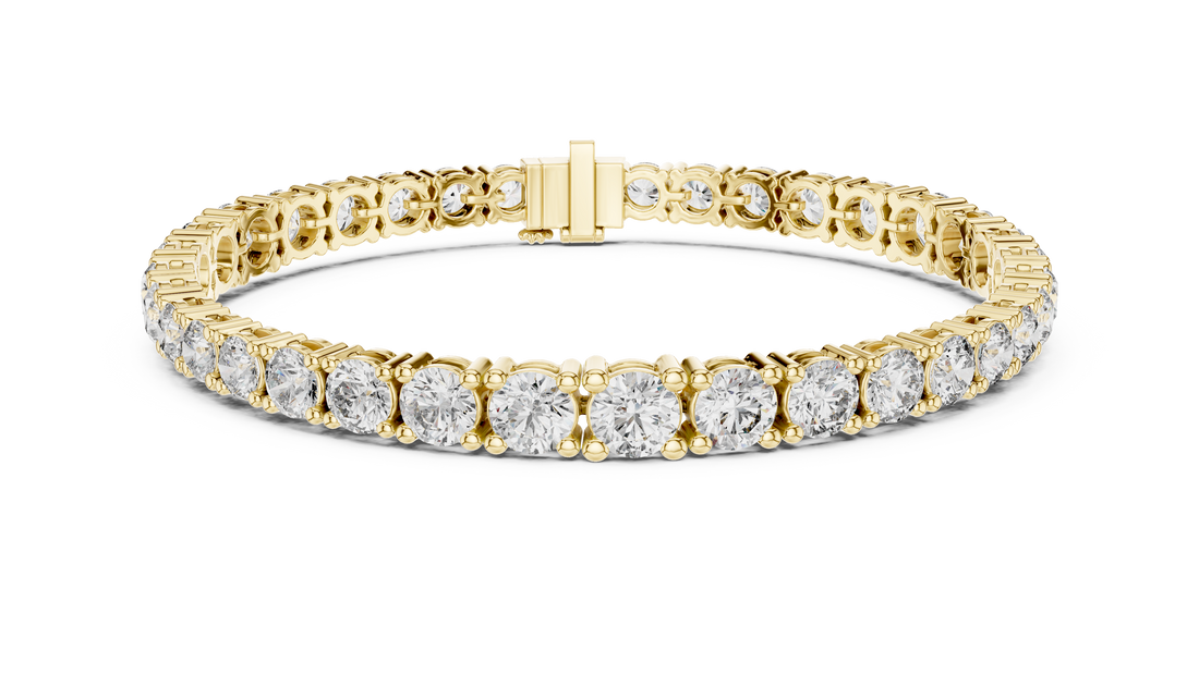 Modern Classic Diamond Tennis Bracelet in White Gold | Round Cut Full Eternity Design for Women