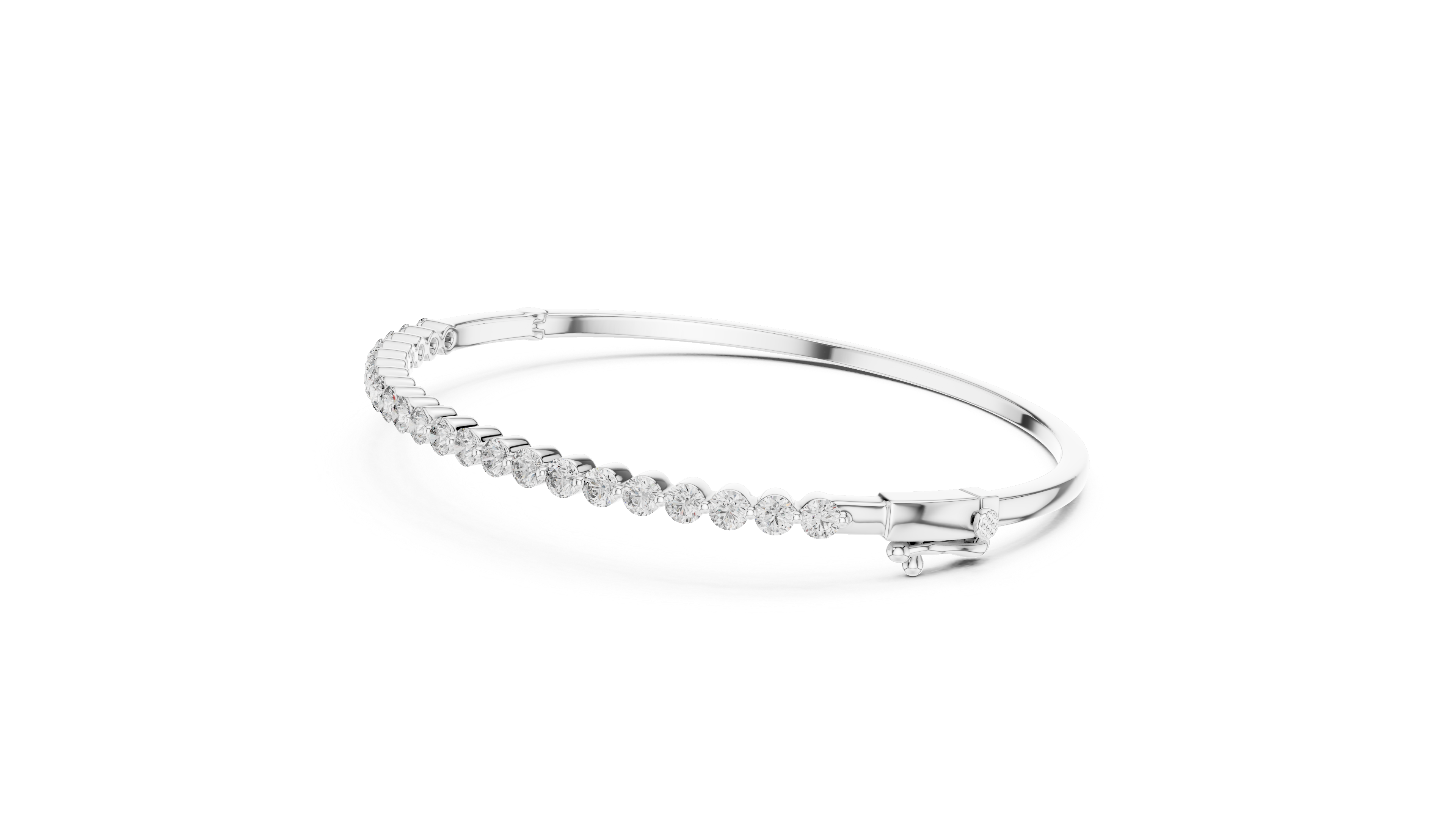 Luxury Rose Gold Diamond Bracelet | Round Cut Tennis Bracelet | Elegant Women Jewelry