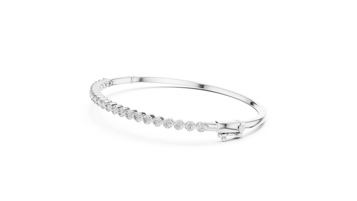 Luxury Rose Gold Diamond Bracelet | Round Cut Tennis Bracelet | Elegant Women Jewelry