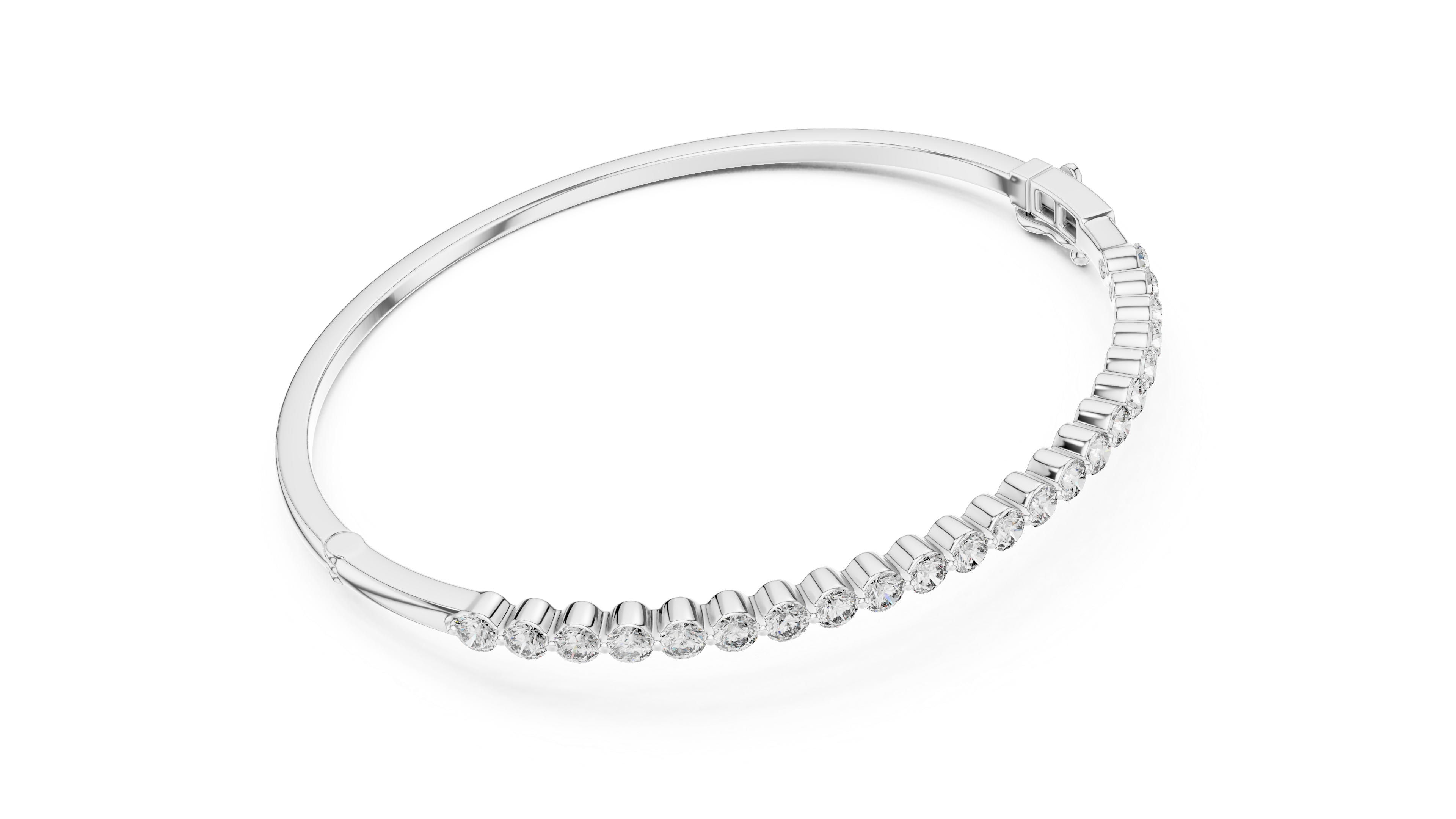 Luxury Rose Gold Diamond Bracelet | Round Cut Tennis Bracelet | Elegant Women Jewelry