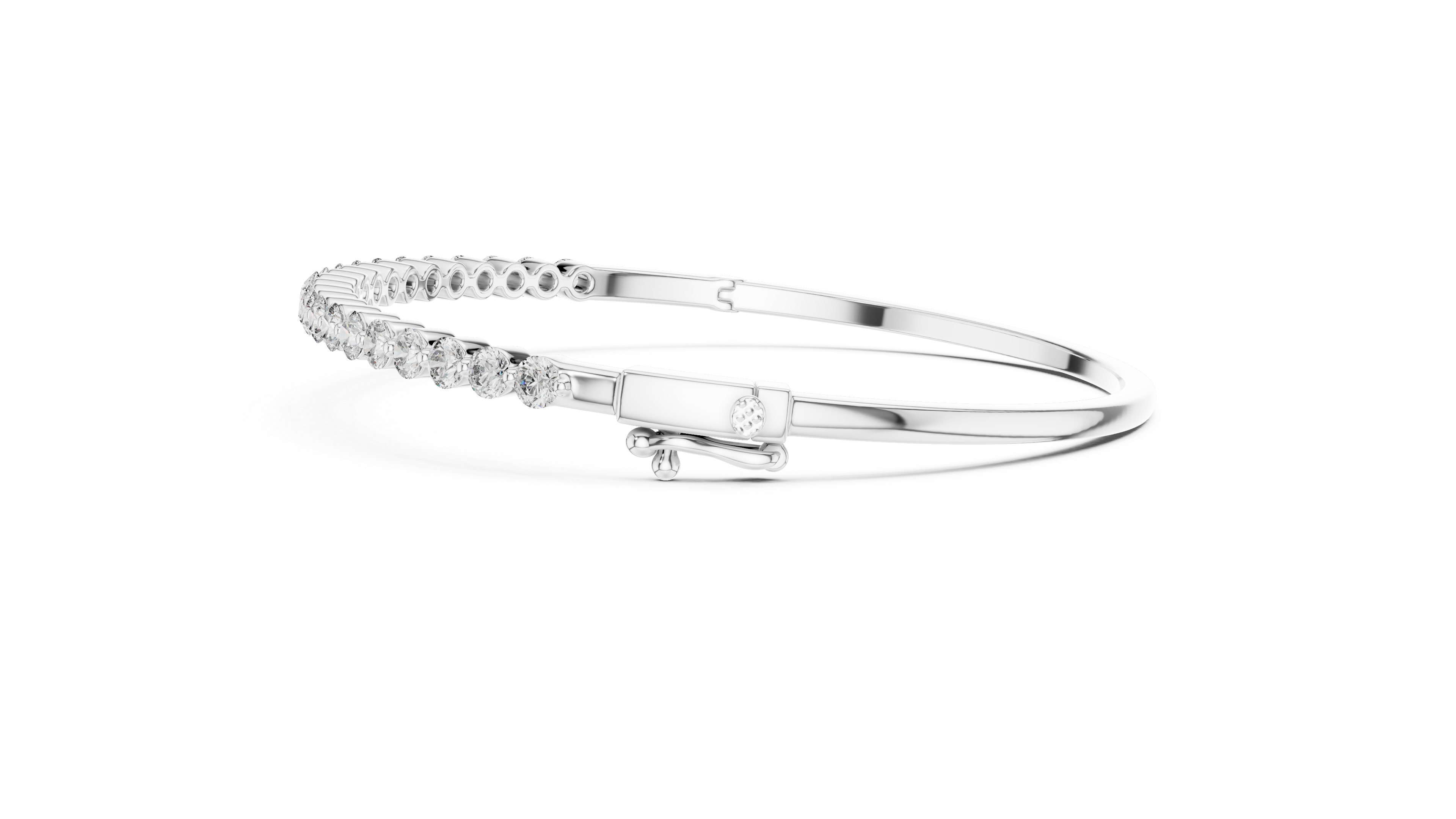 Luxury Rose Gold Diamond Bracelet | Round Cut Tennis Bracelet | Elegant Women Jewelry